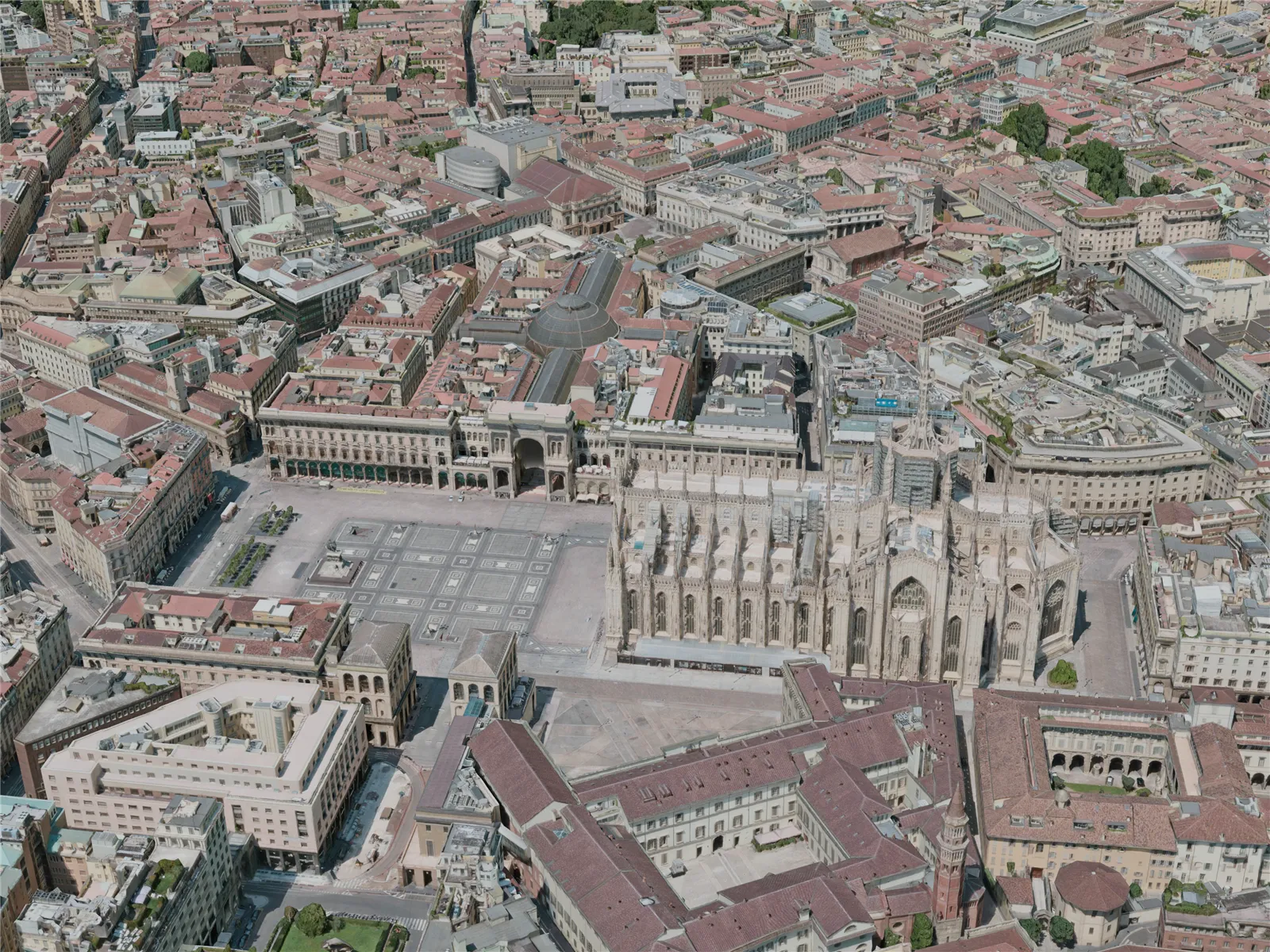 Milan City, Italy (2020) 3D Model main preview