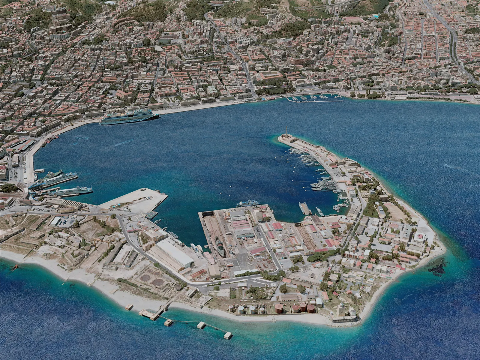 Messina City, Italy (2020) 3D Model main preview