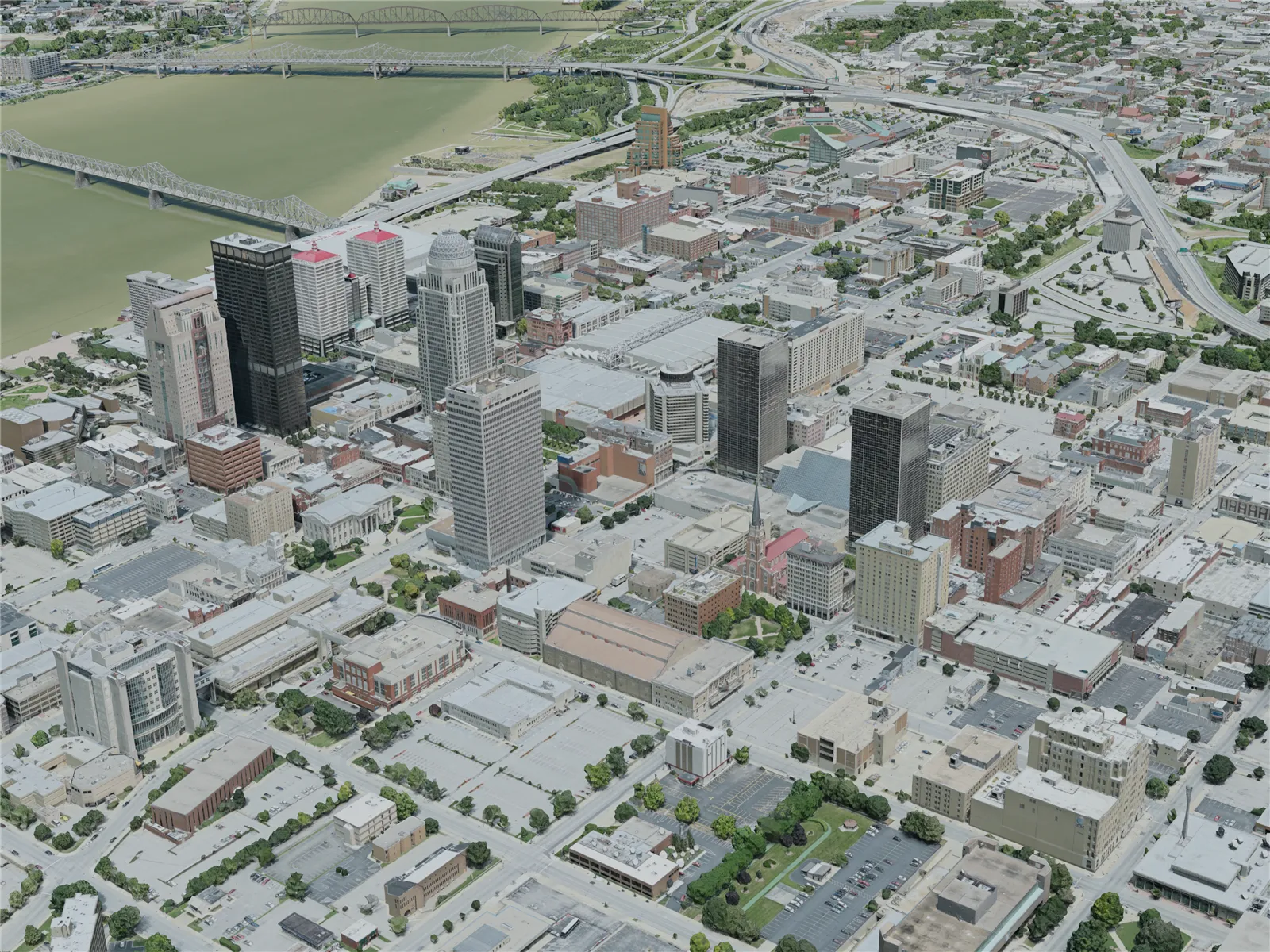 Louisville City, USA (2020) 3D Model main preview