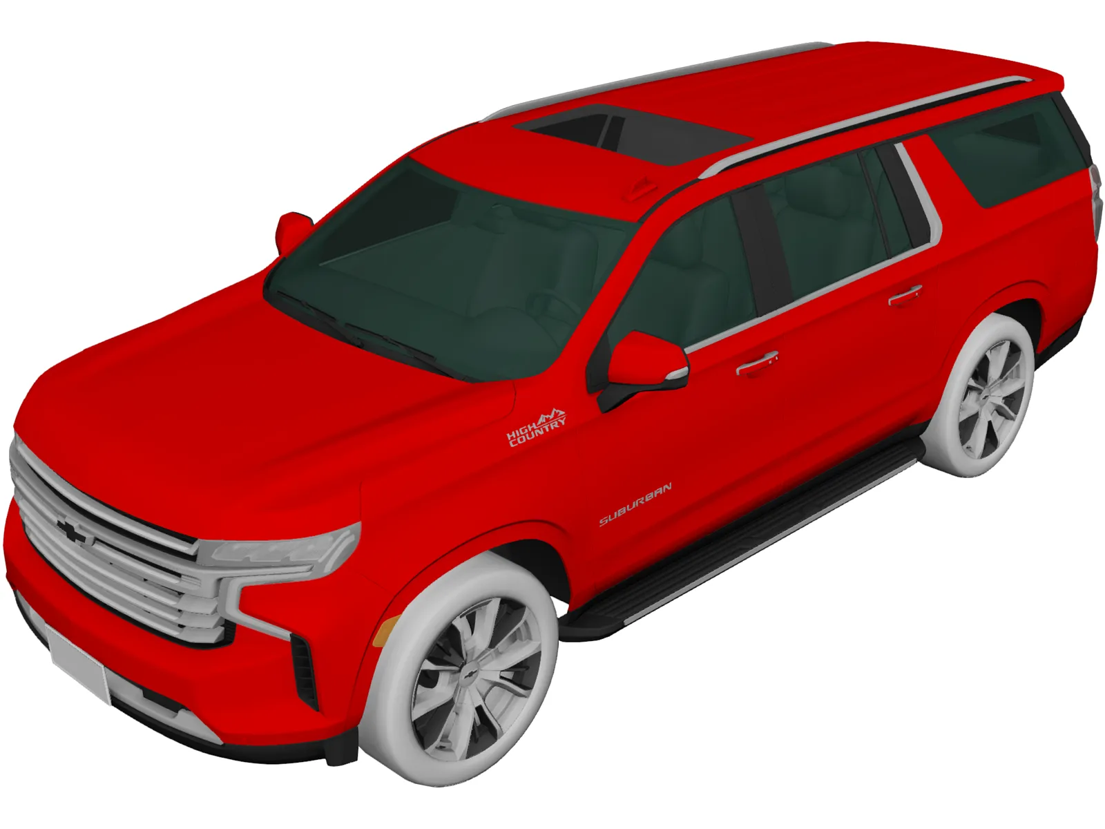 Chevrolet Suburban (2020) 3D Model main preview