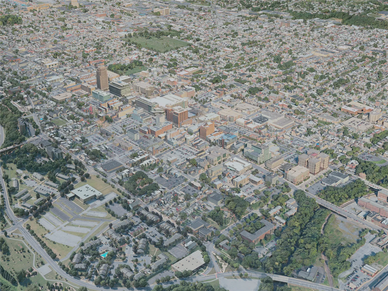 Allentown City, USA (2020) 3D Model main preview