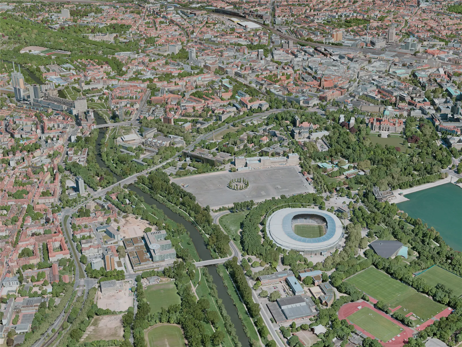 Hanover City, Germany (2020) 3D Model main preview