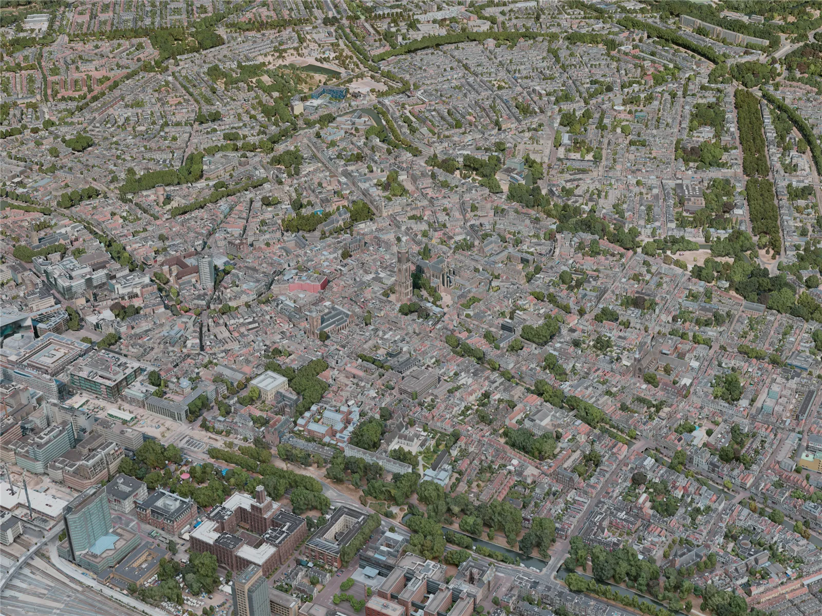 Utrecht City, Netherlands (2020) 3D Model main preview