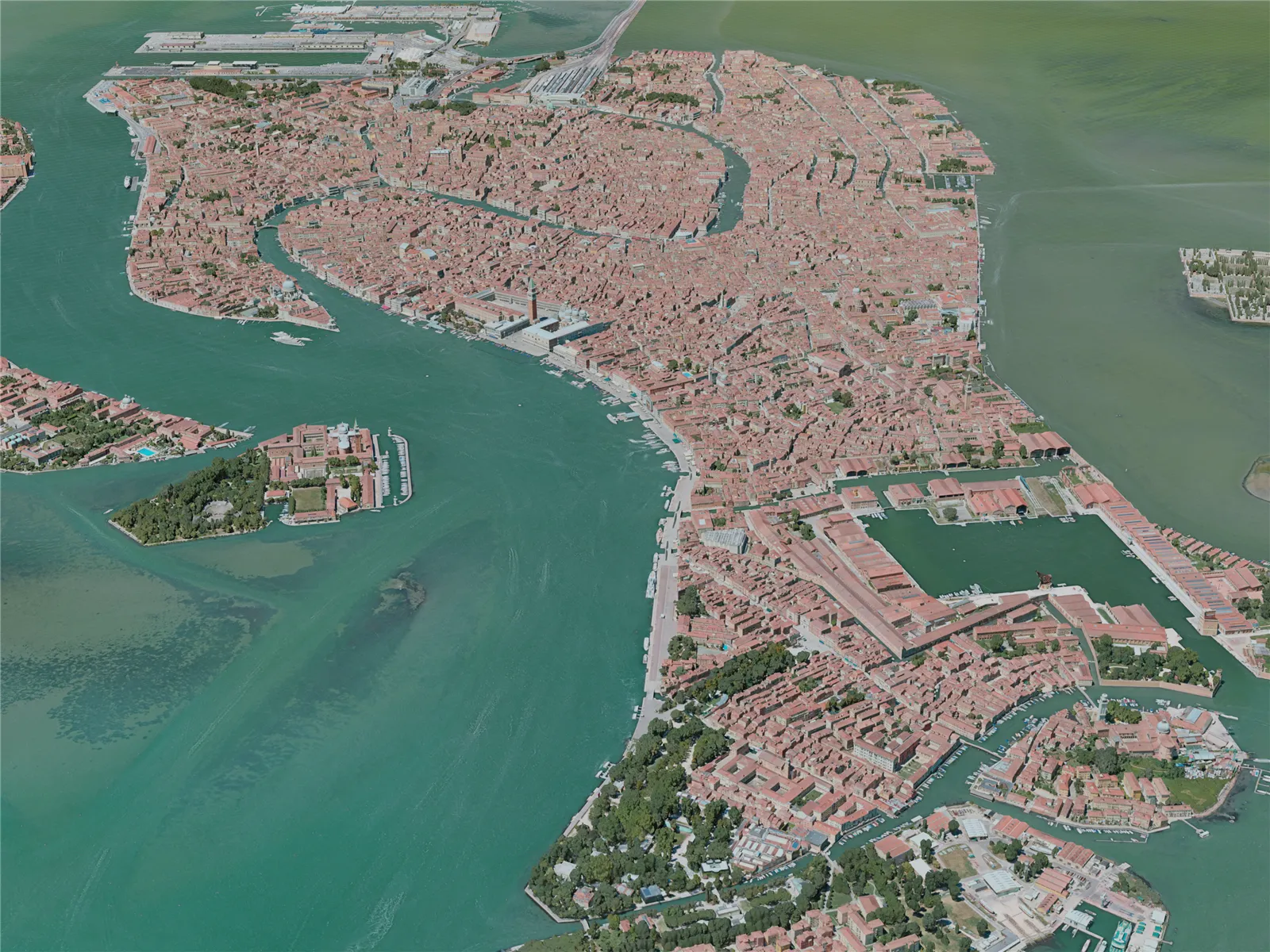 Venice City, Italy (2020) 3D Model main preview