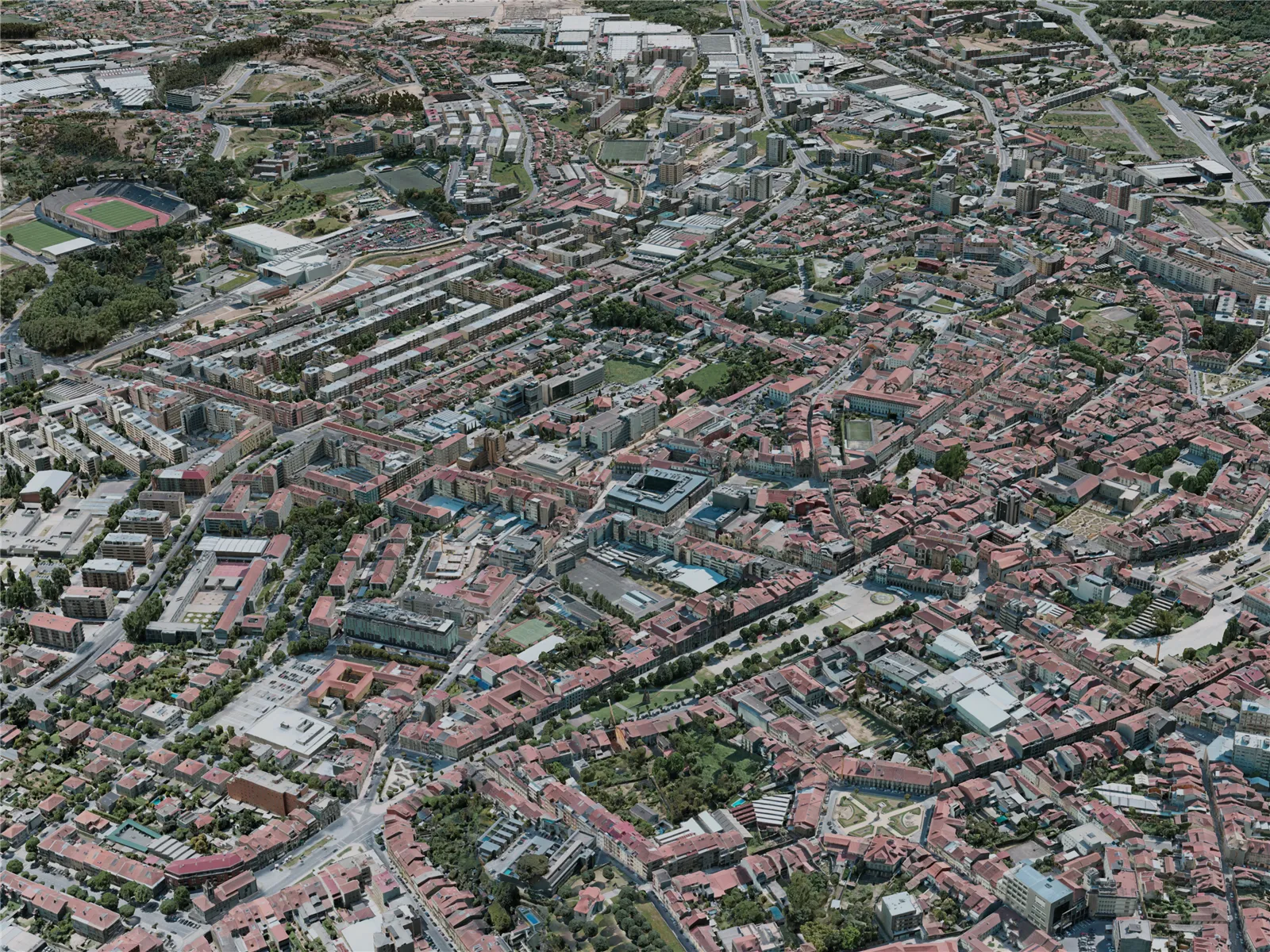 Braga City, Portugal (2020) 3D Model main preview