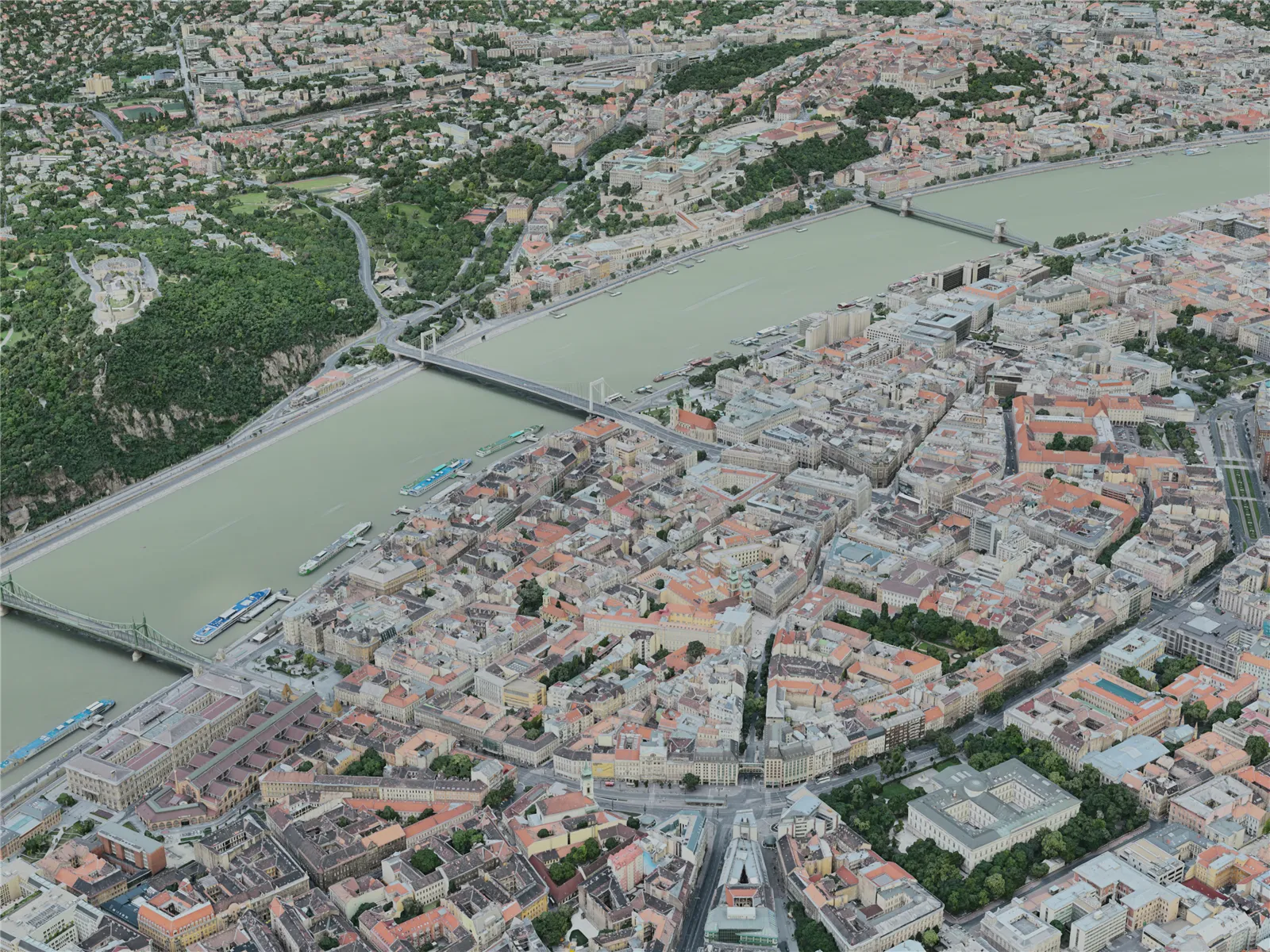 Budapest City, Hungary (2020) 3D Model main preview