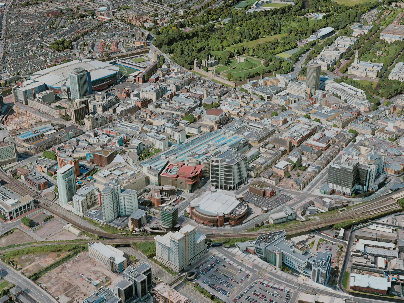 Cardiff City, UK (2020) 3D Model main preview