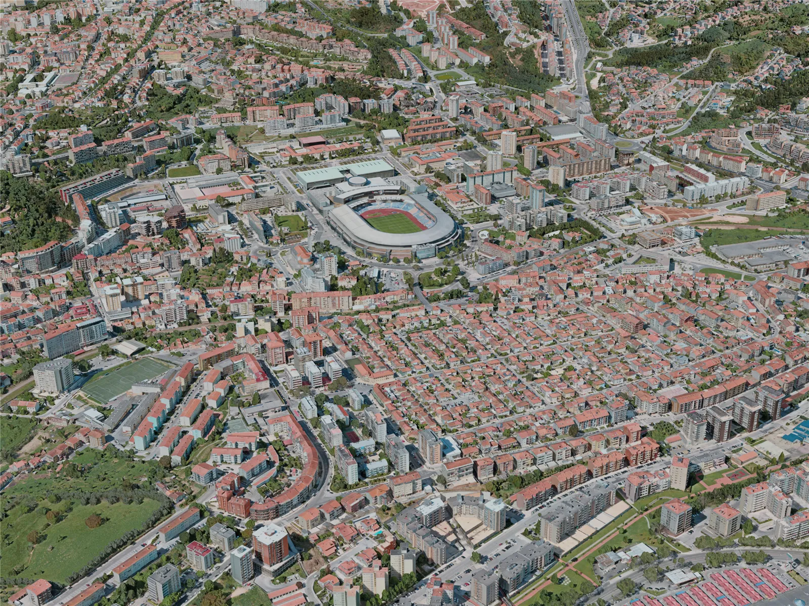 Coimbra City, Portugal (2020) 3D Model main preview