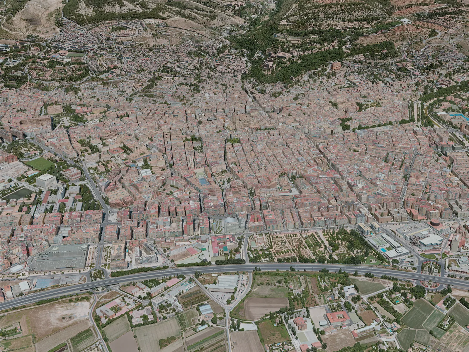 Granada City, Spain (2020) 3D Model main preview