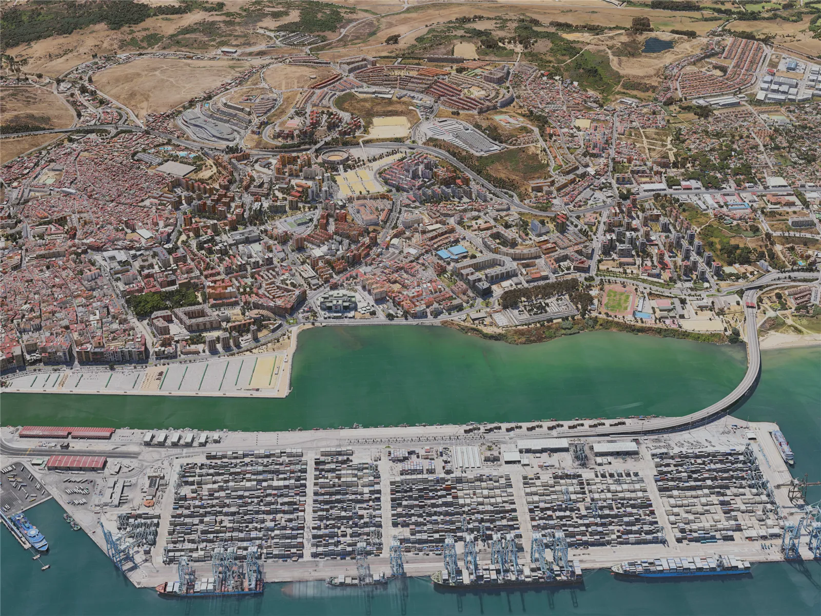 Algeciras City, Spain (2020) 3D Model main preview