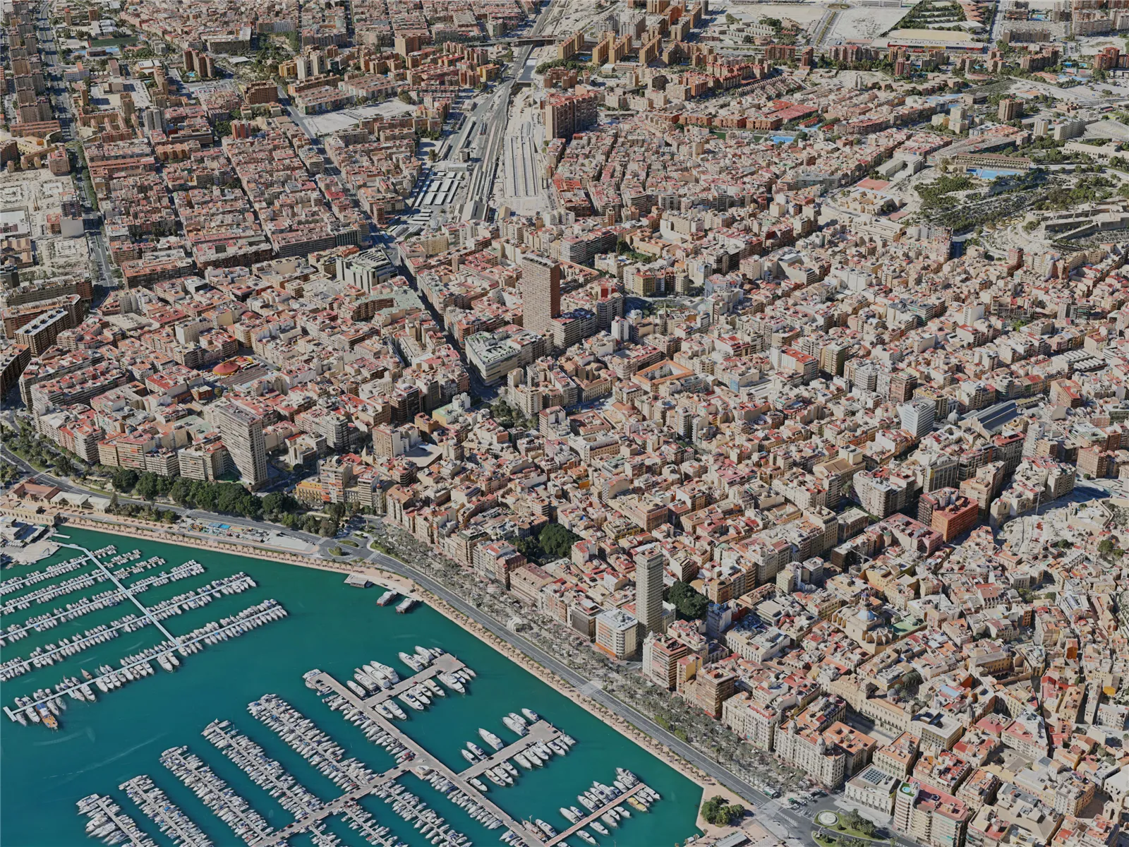 Alicante City, Spain (2020) 3D Model main preview