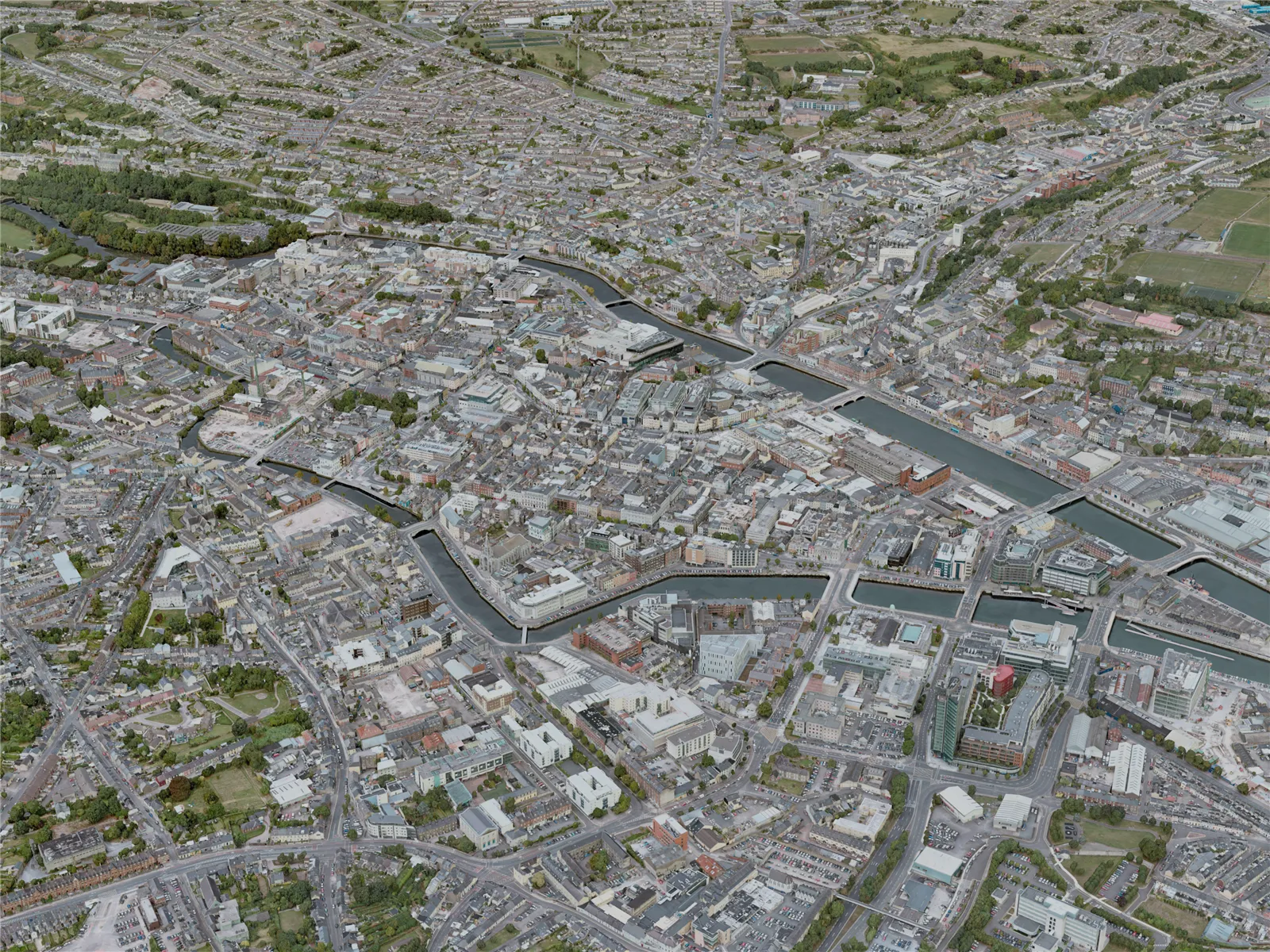 Cork City, Ireland (2020) 3D Model main preview