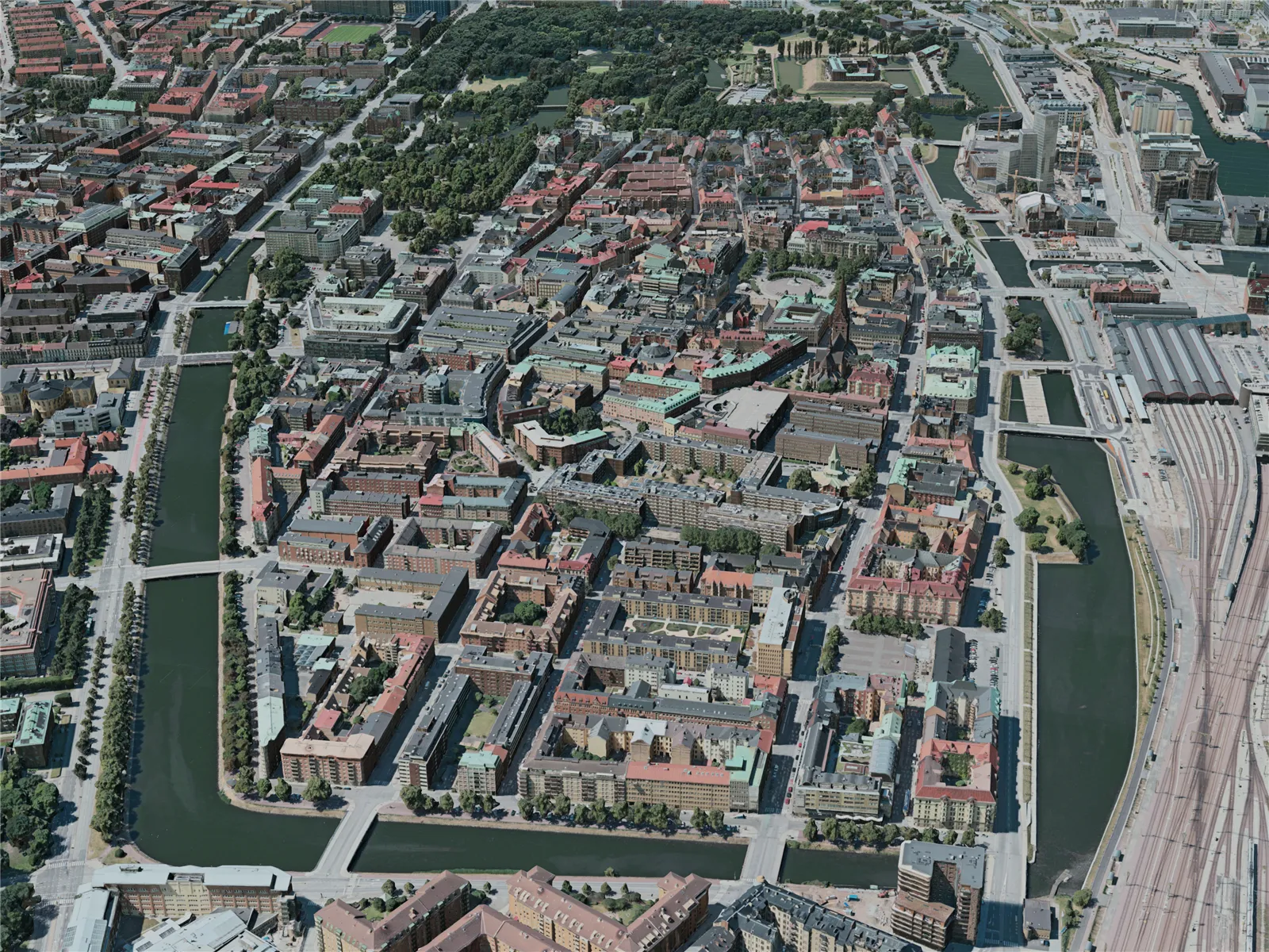 Malmo City, Sweden (2020) 3D Model main preview