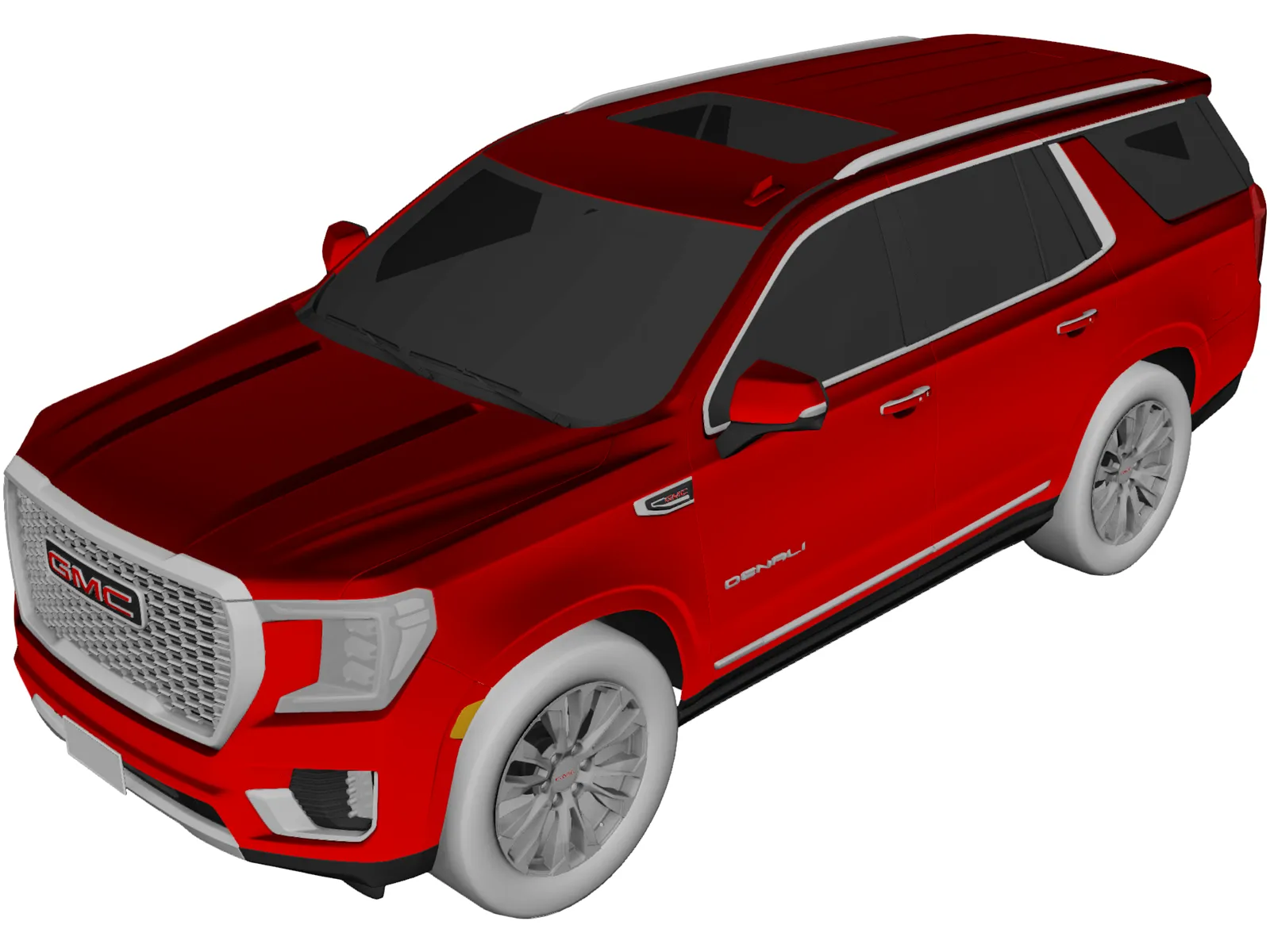GMC Yukon Denali (2021) 3D Model main preview