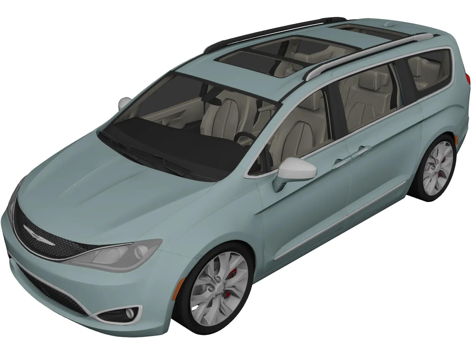 Chrysler Pacifica (2016) 3D Model main preview