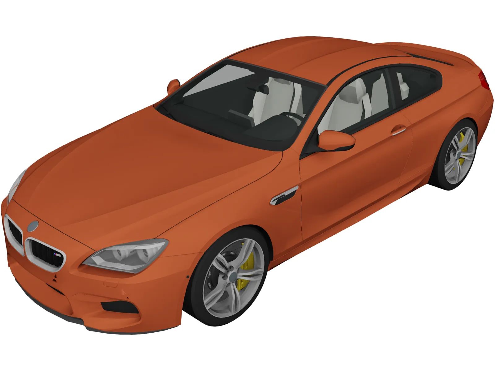 BMW M6 (2015) 3D Model main preview