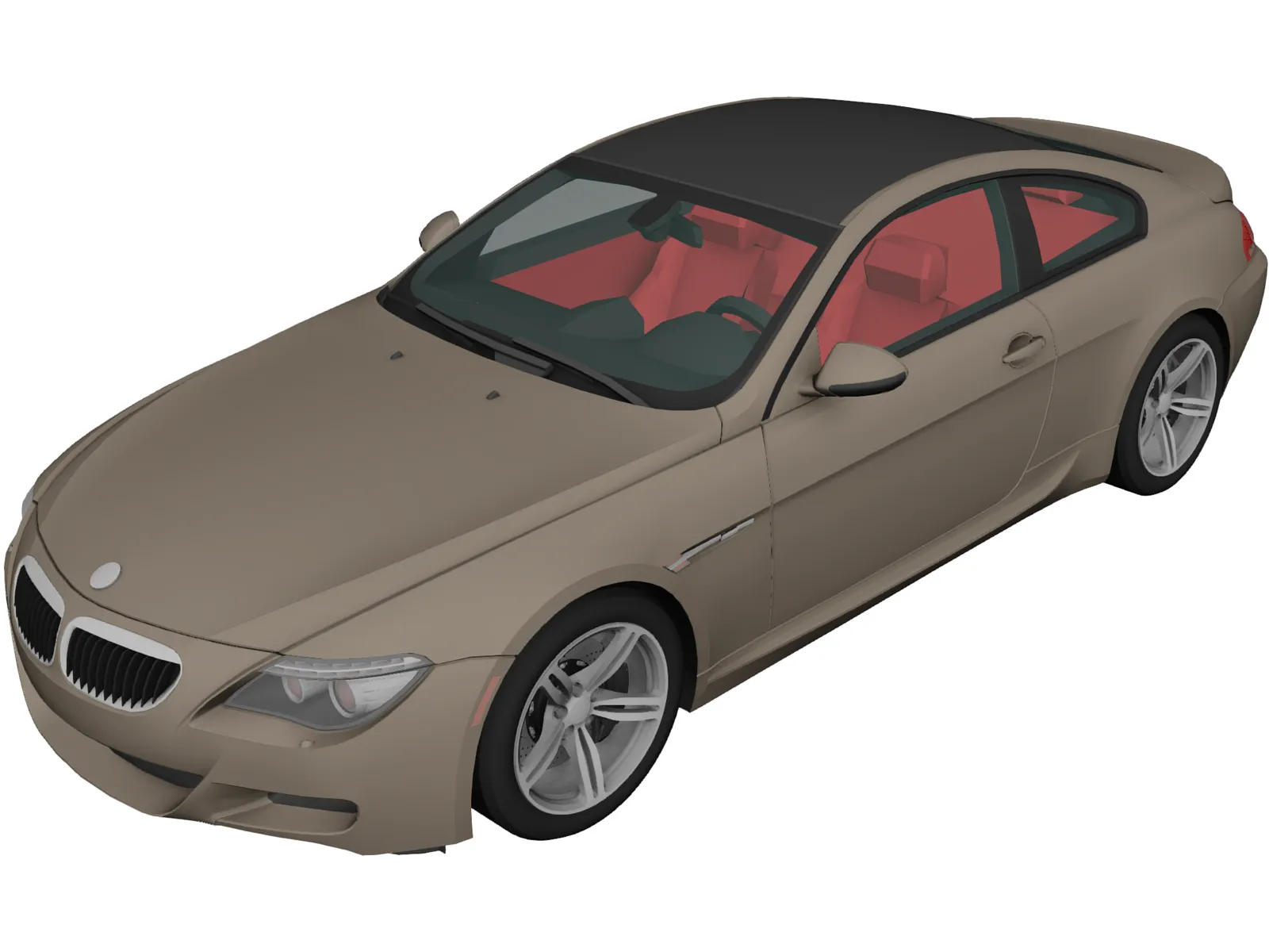 BMW M6 (2010) 3D Model main preview