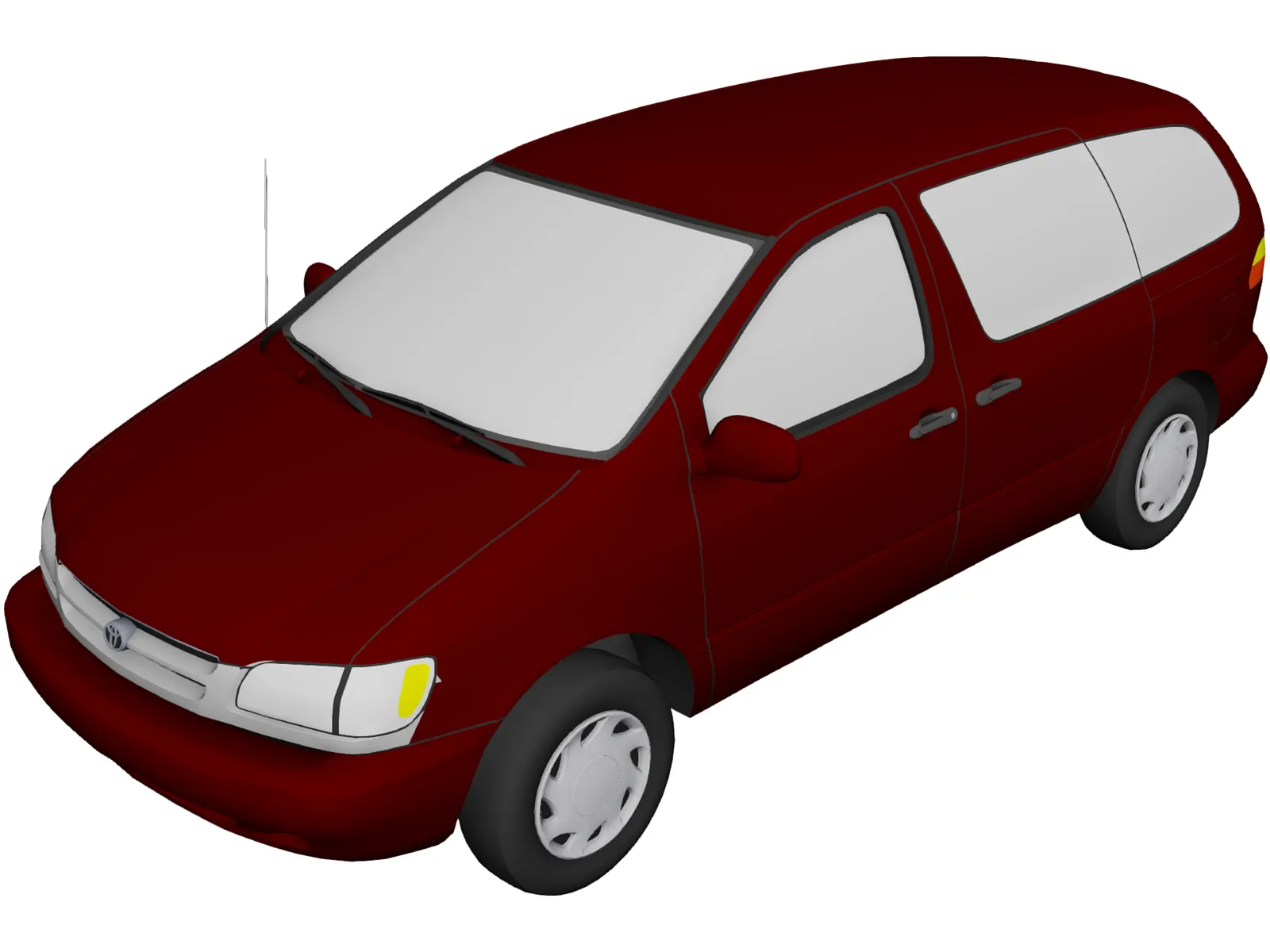 Toyota Sienna (1998) 3D Model main preview