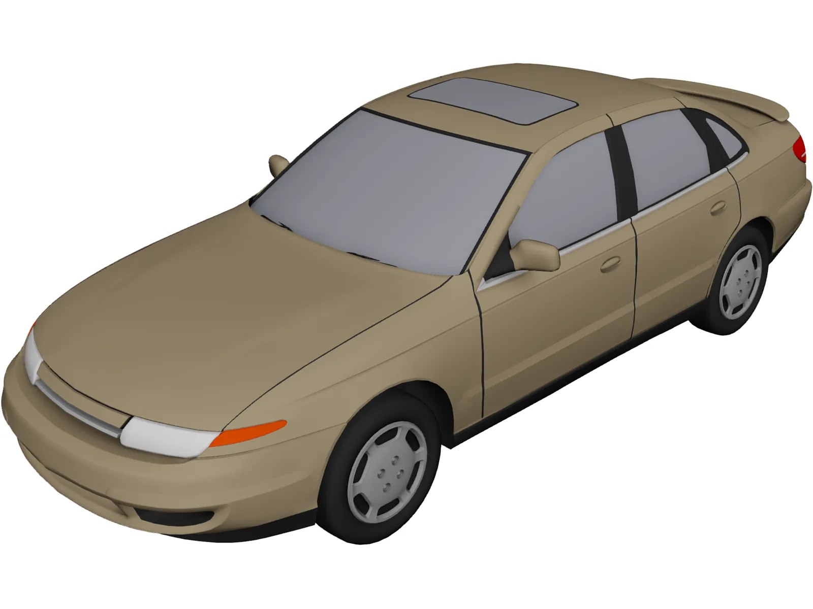 Saturn LS (2000) 3D Model main preview