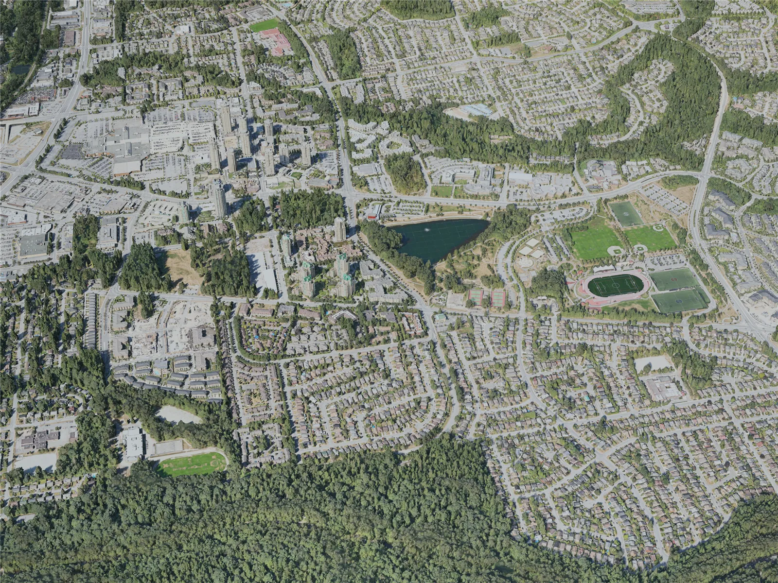 Coquitlam City, Canada (2020) 3D Model main preview
