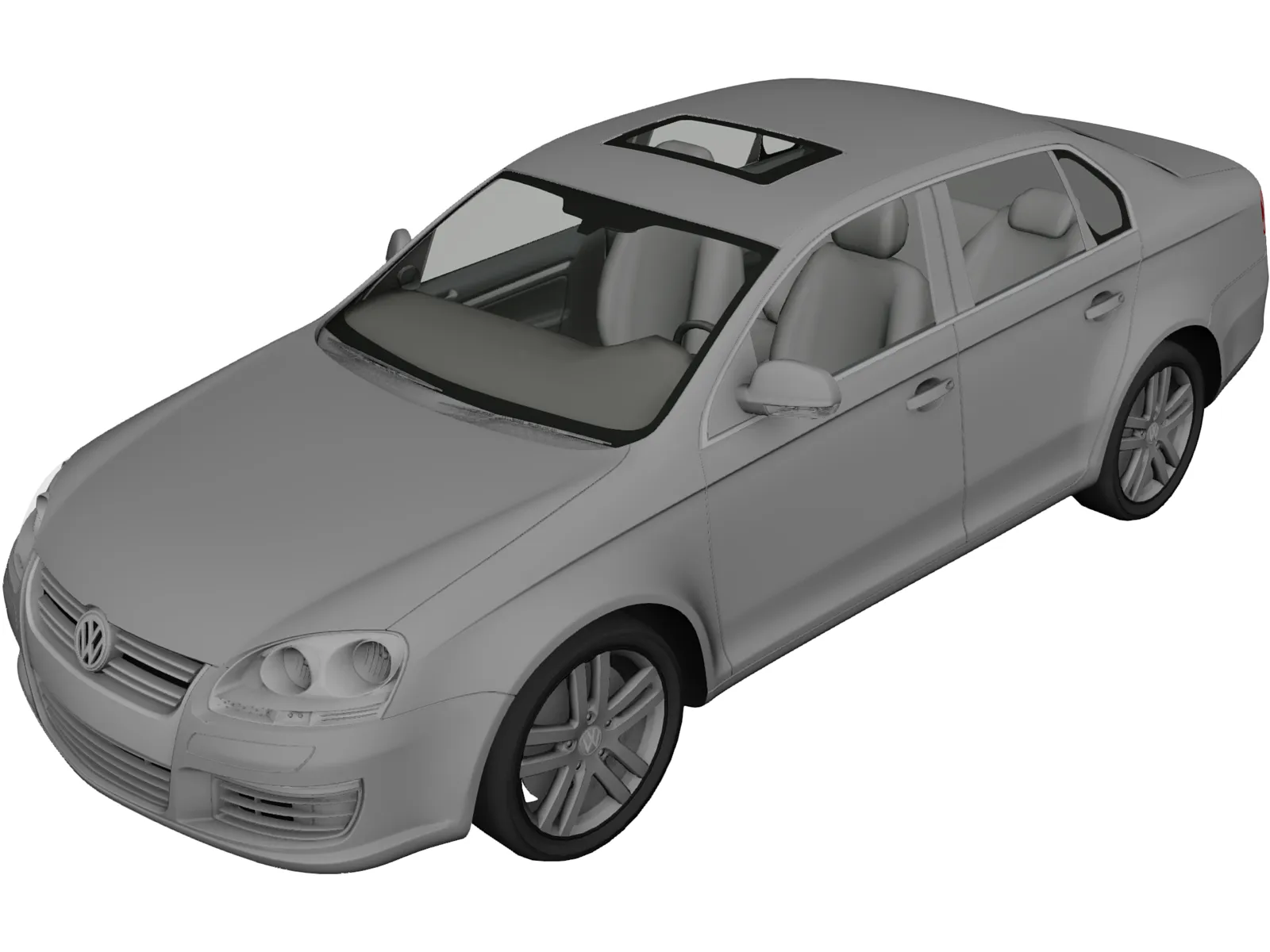 Volkswagen Jetta (2006) 3D Model main preview