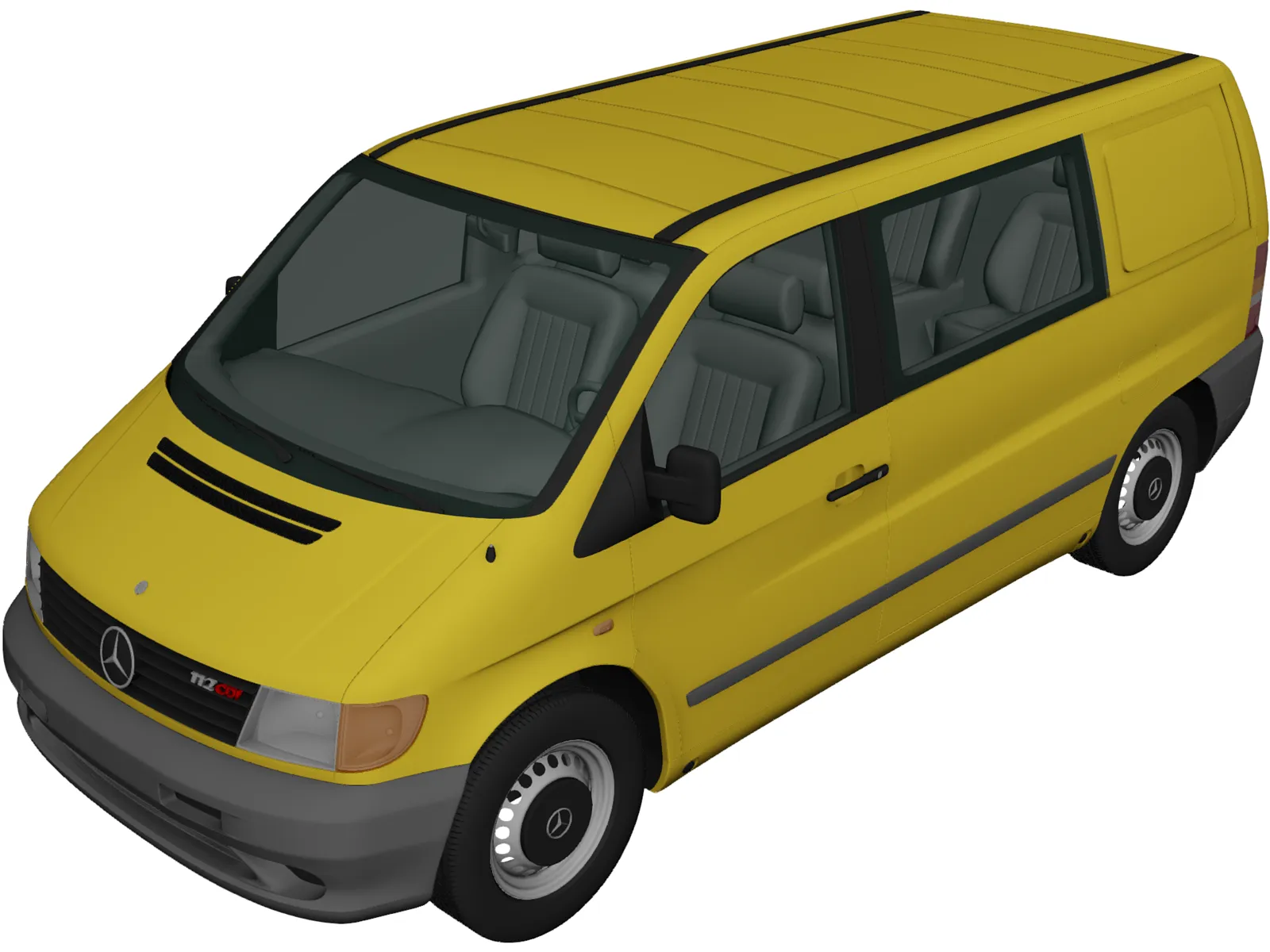 Mercedes-Benz Vito (1996) 3D Model main preview