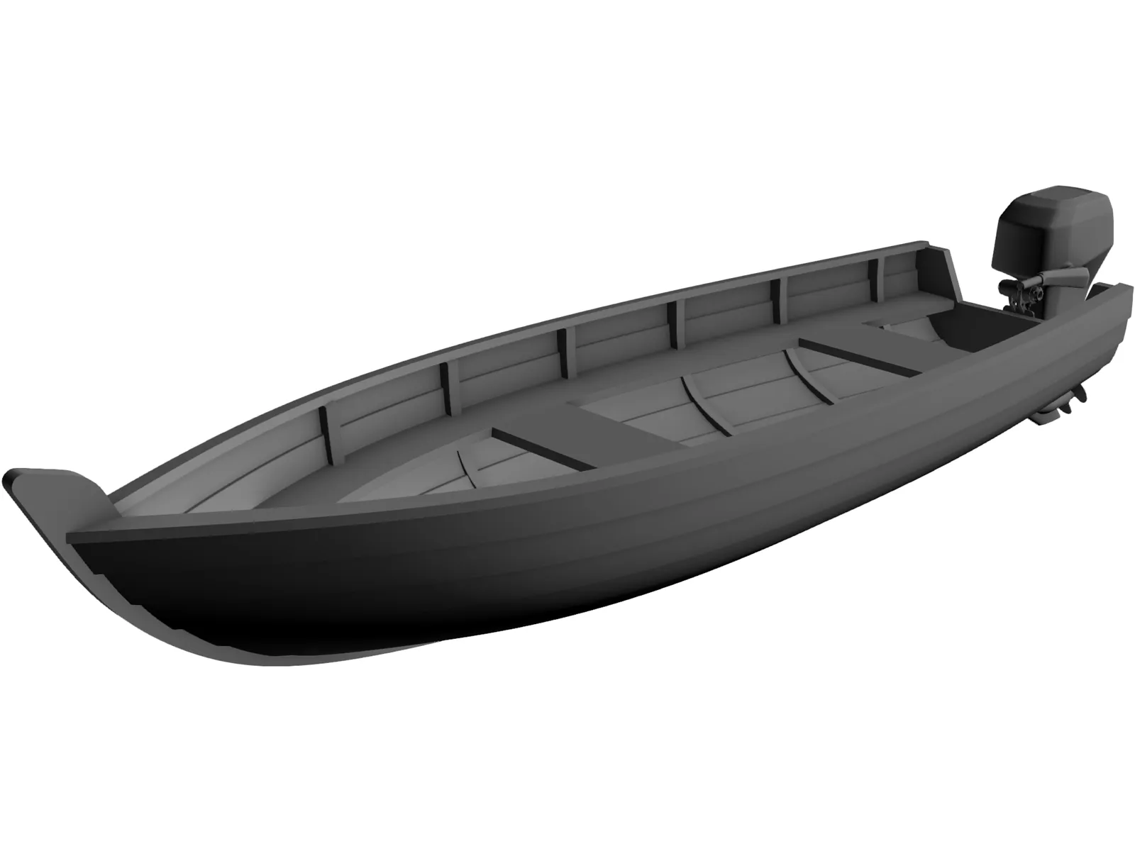 Boat 3D Model main preview