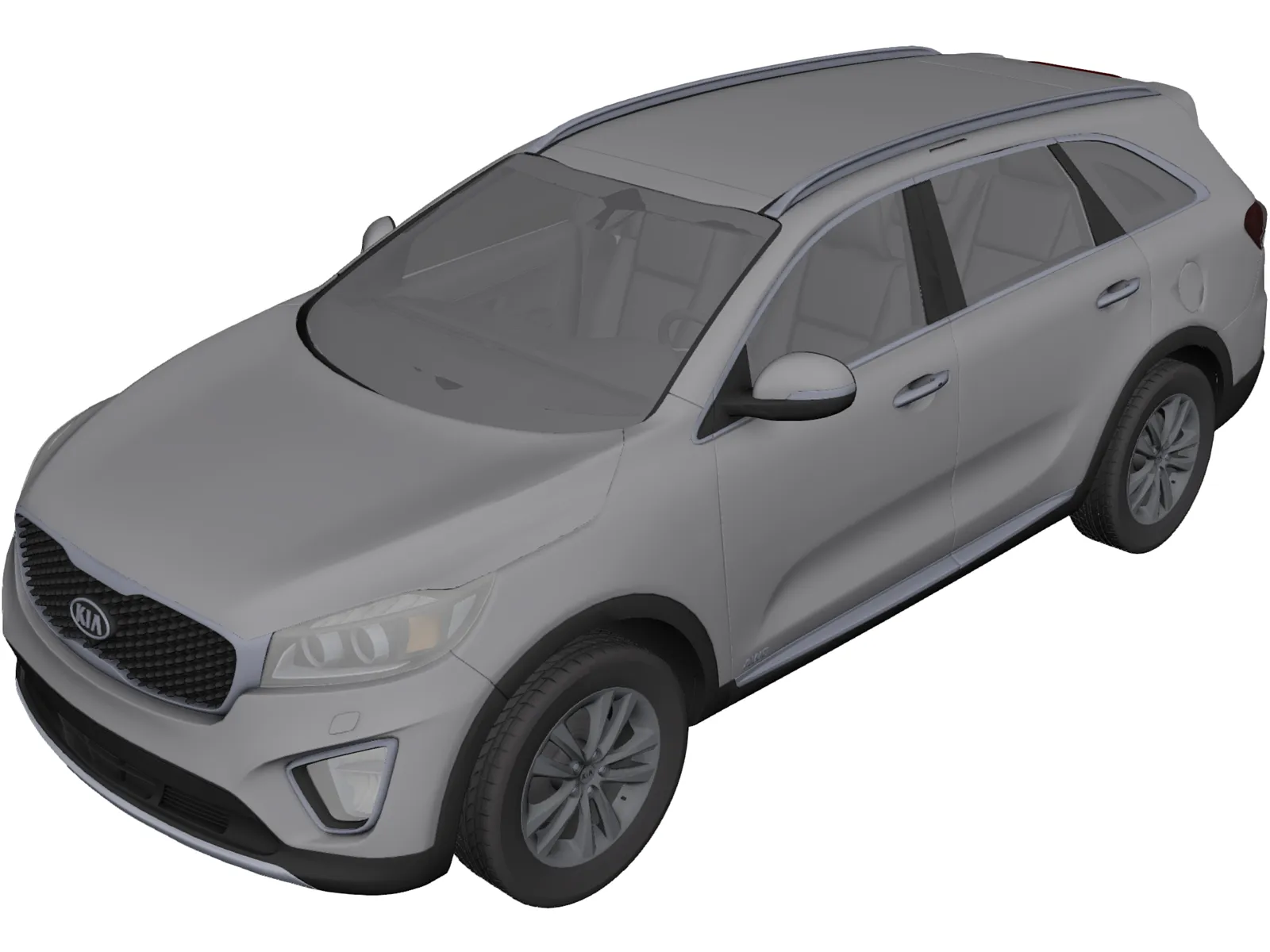Kia Sorento (2014) 3D Model main preview