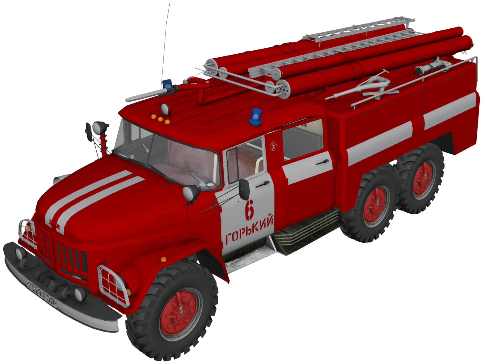 ZIL 131 AC40 (1970) 3D Model main preview