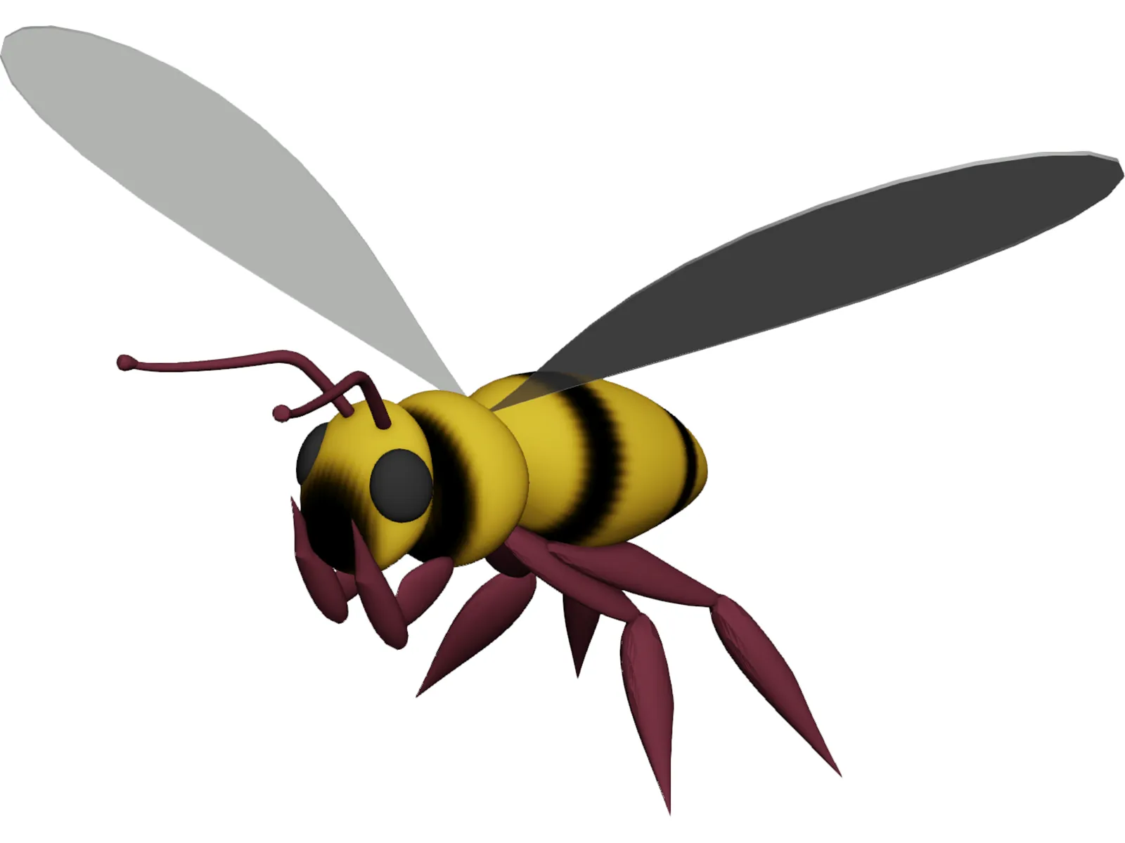 Bee 3D Model main preview