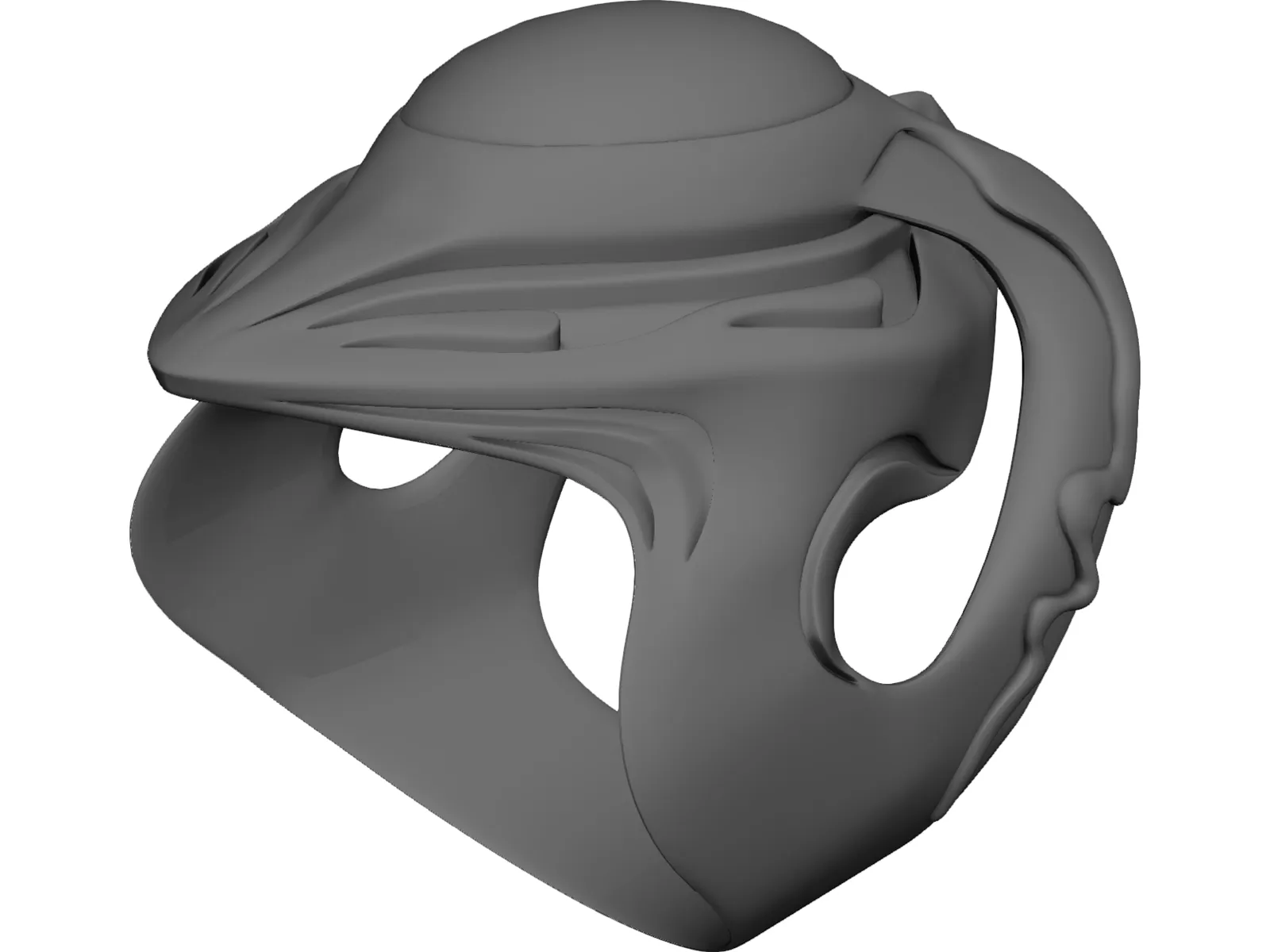 Silver Ring 3D Model main preview