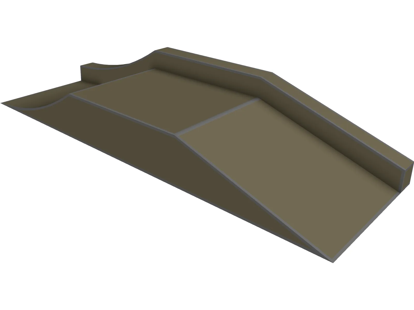 Ramp for Skeating 3D Model main preview