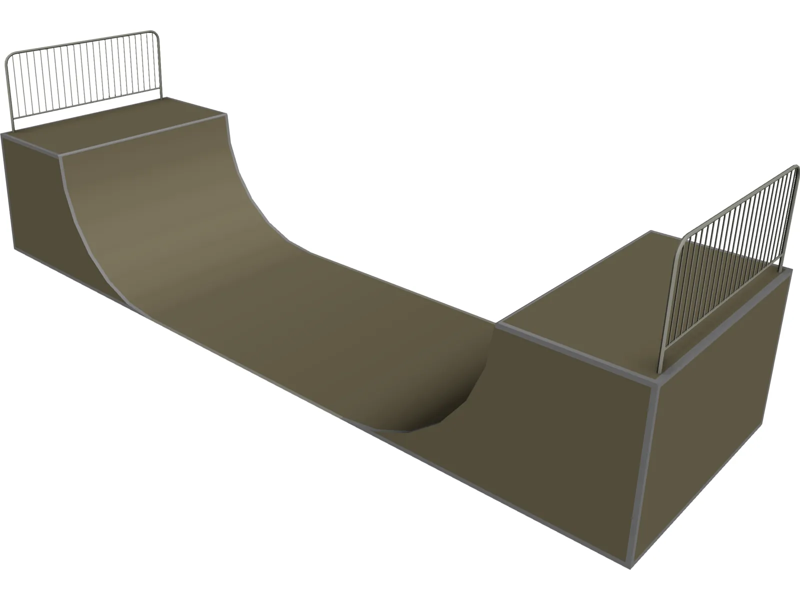 Ramp for Skeating 3D Model main preview