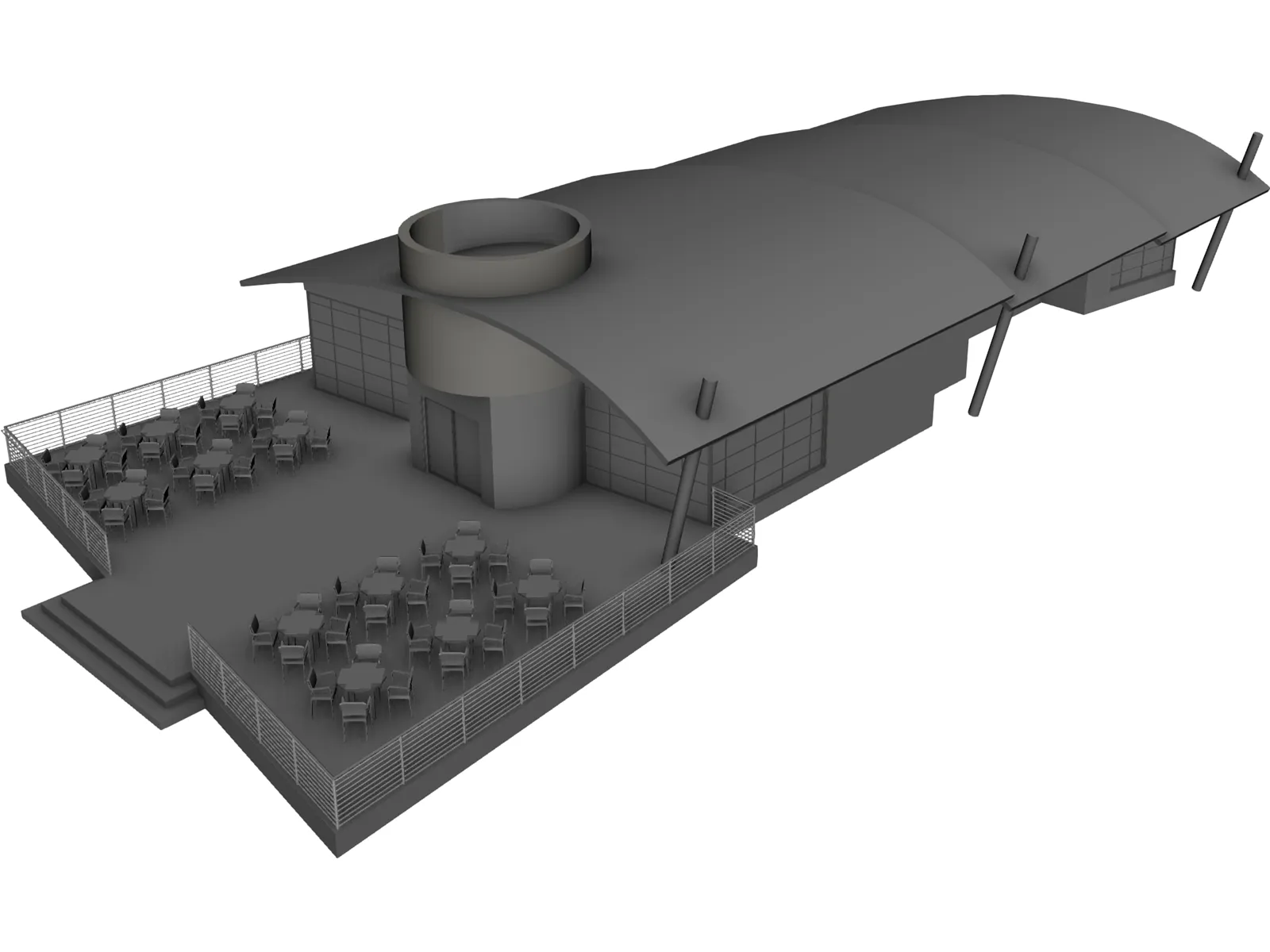 House of Caffe 3D Model main preview