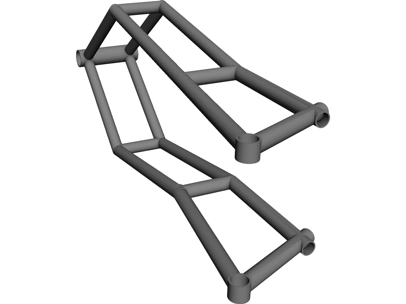 Chassis Motorcycle 3D Model main preview