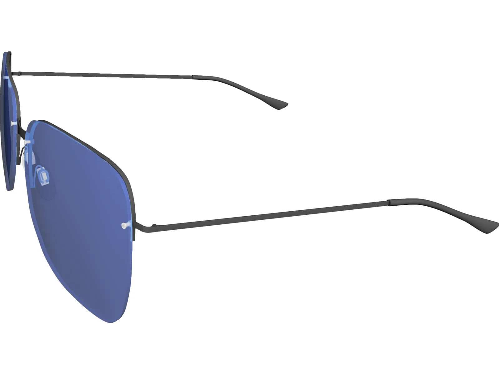 Glasses 3D Model main preview