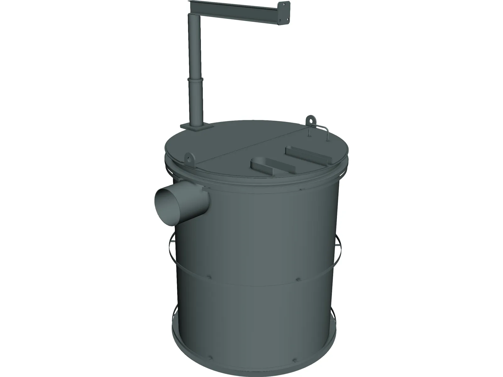 Mini Silos 3D Model main preview