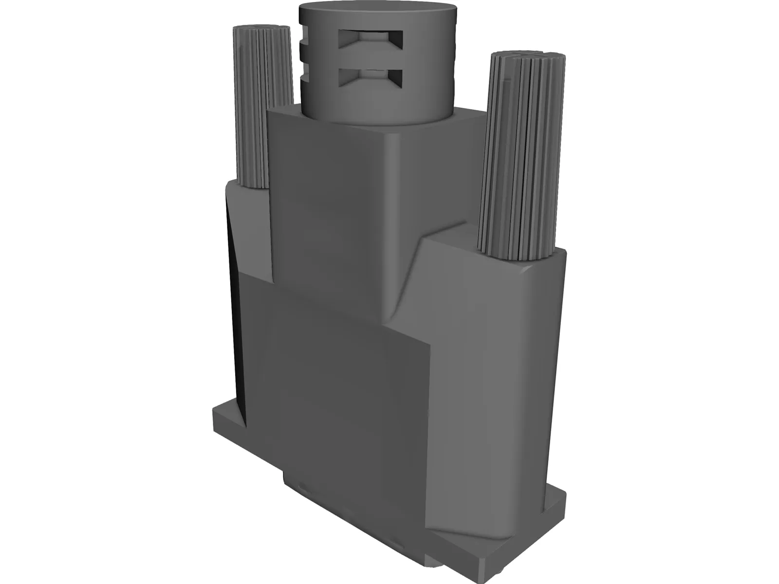 DVI Connector 3D Model main preview