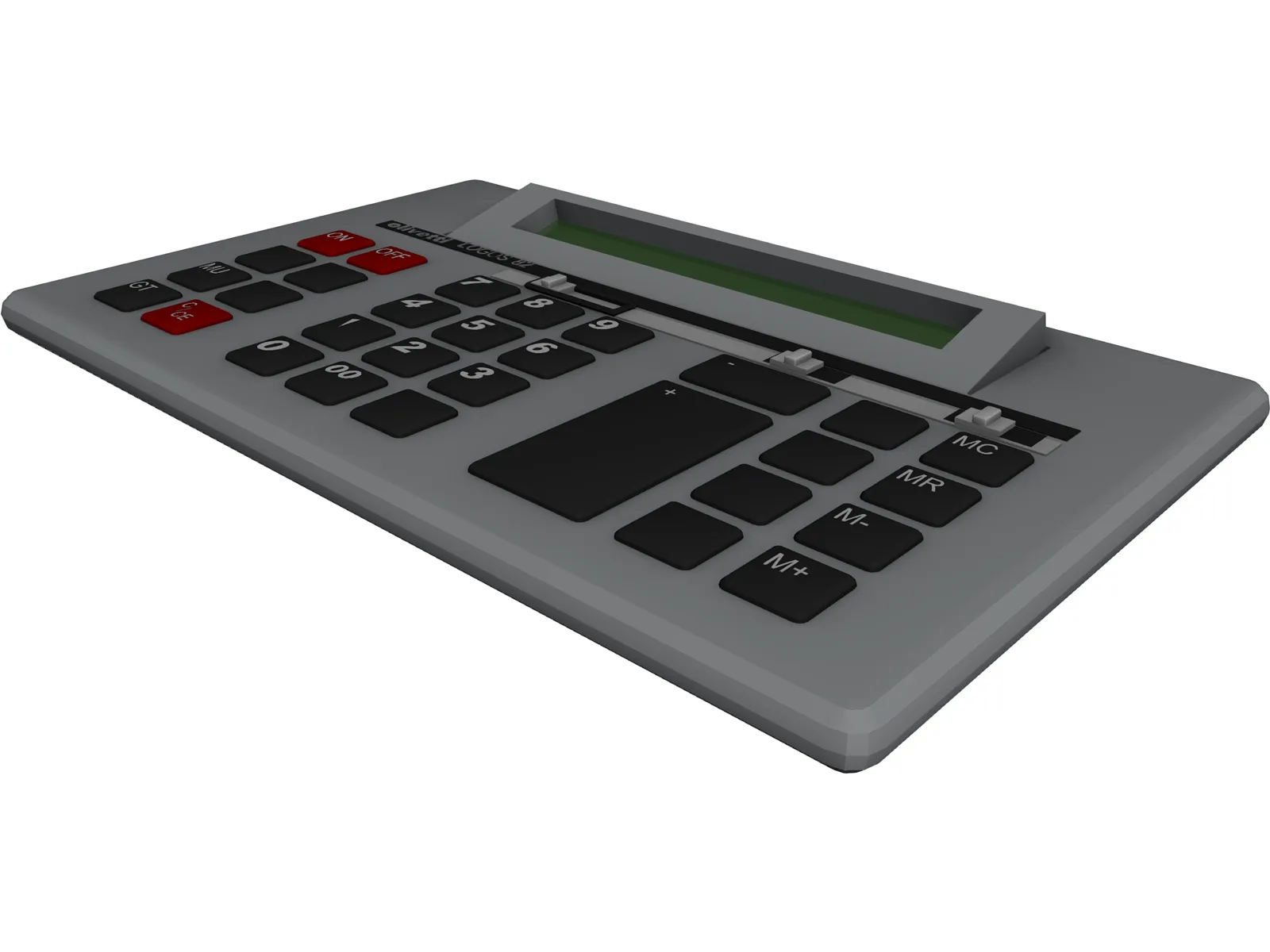 Calculator 3D Model main preview
