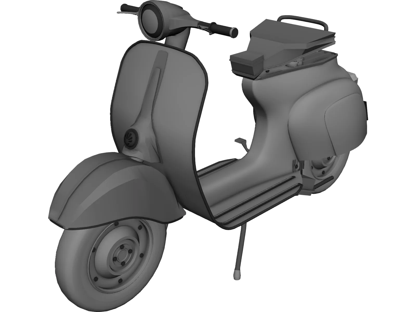 Scooter Vespa 3D Model main preview