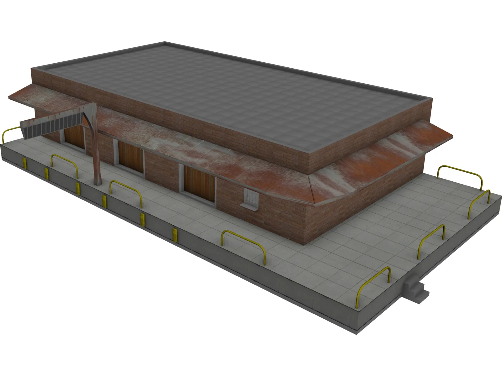 Depot Station 3D Model main preview