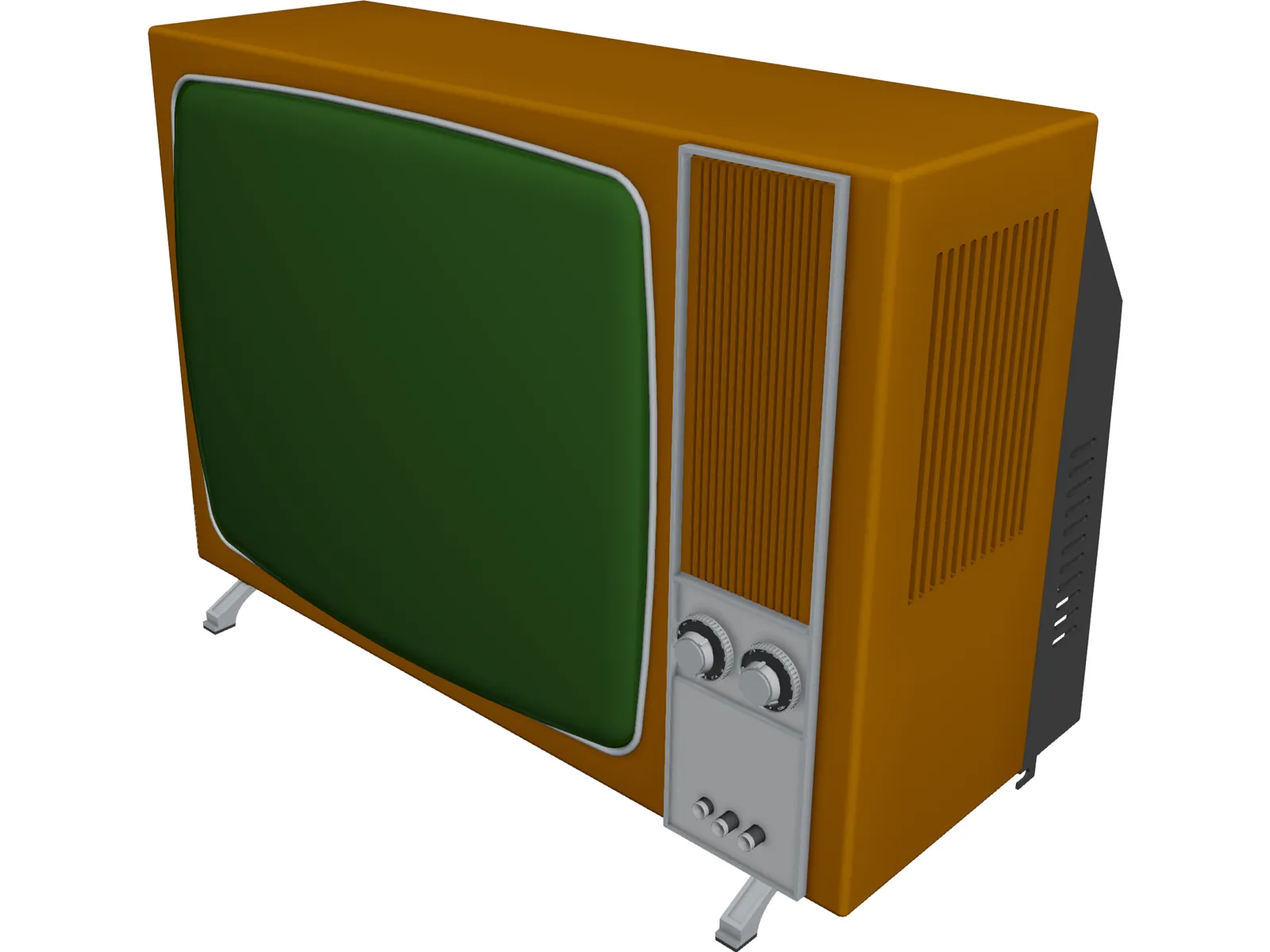 Old TV 3D Model main preview