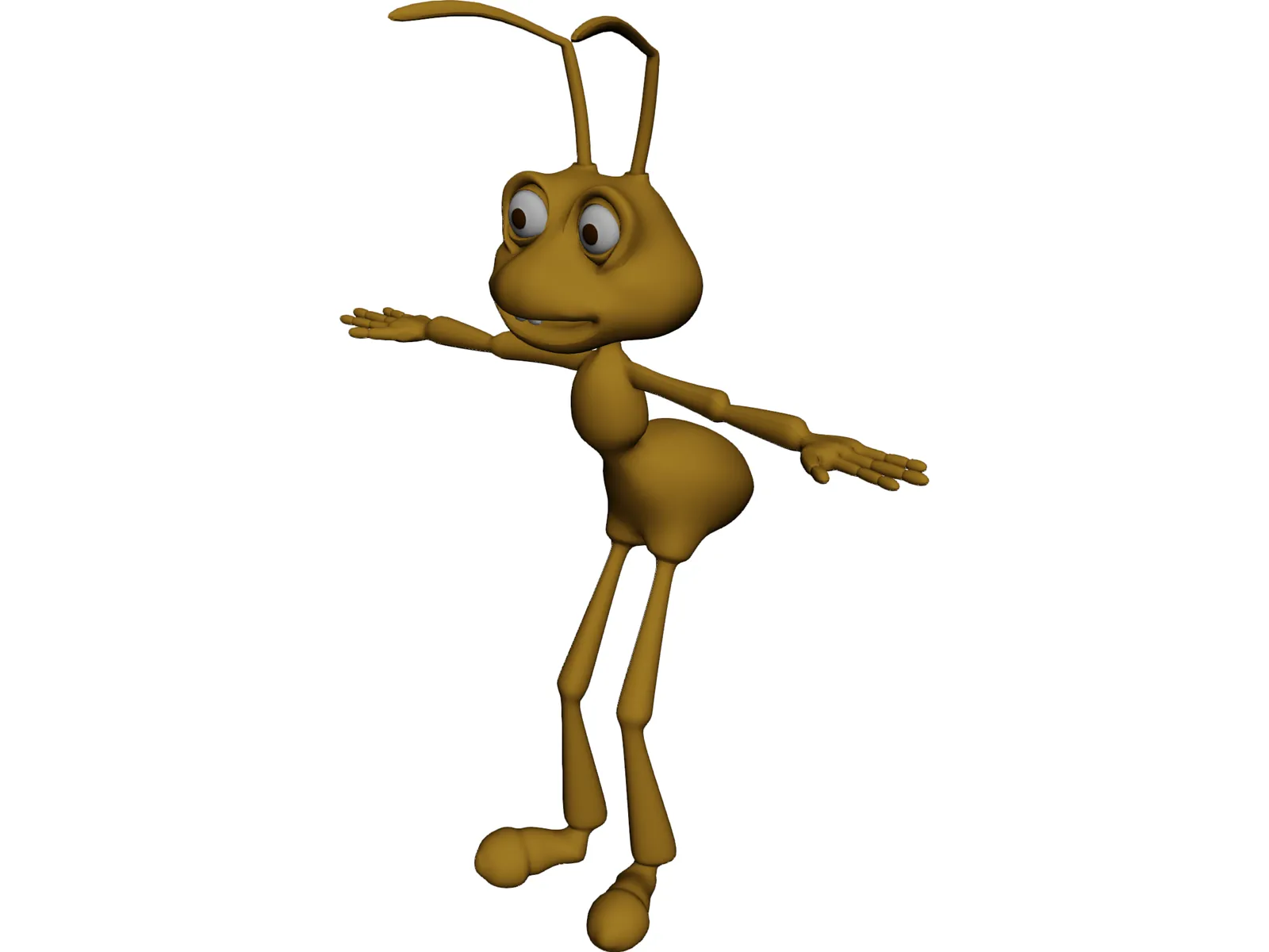 Cartoon Ant 3D Model main preview