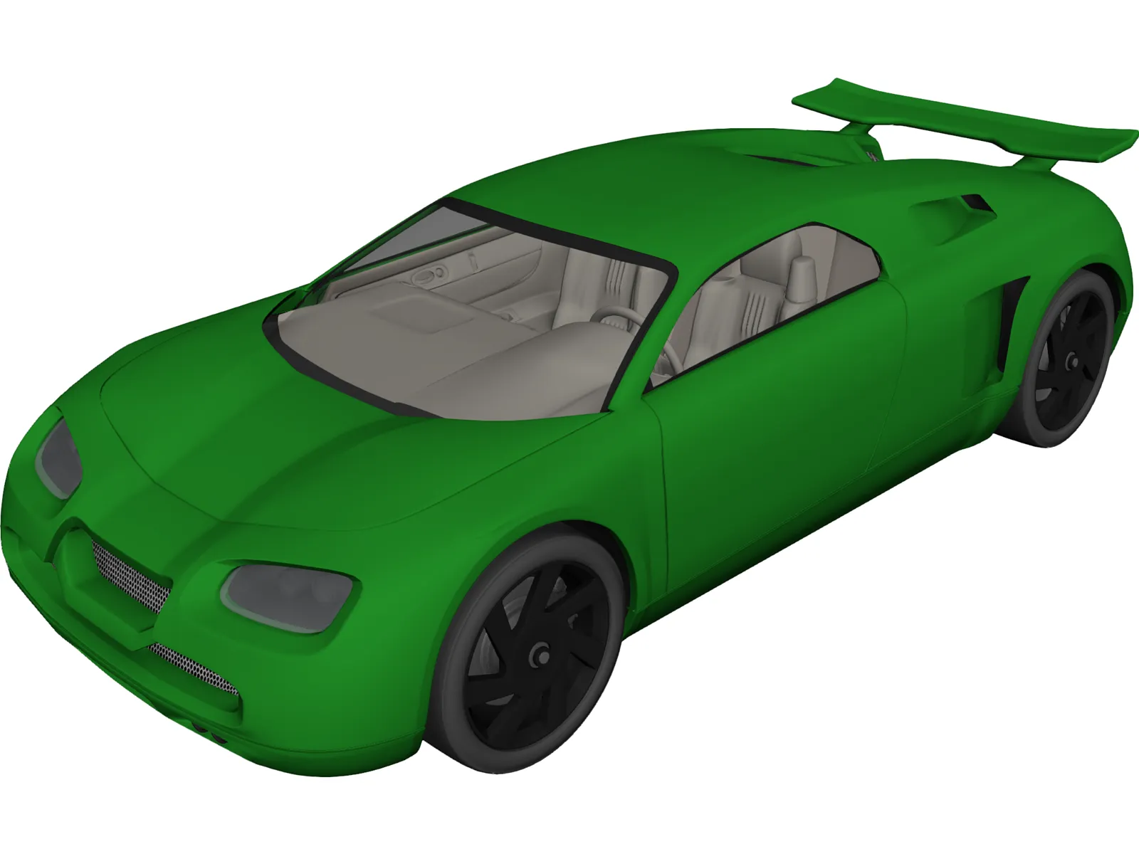Sports Car Concept 3D Model main preview