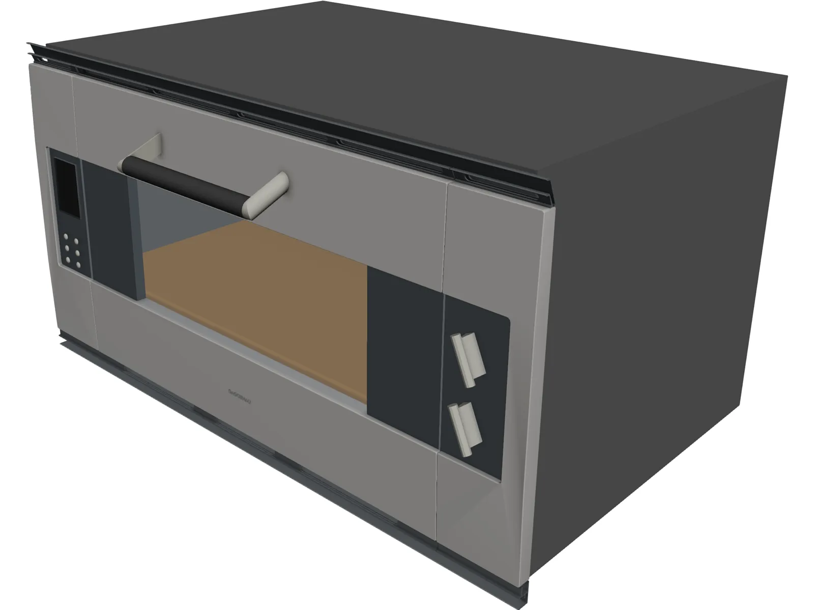 Microwave Gaggenau 3D Model main preview