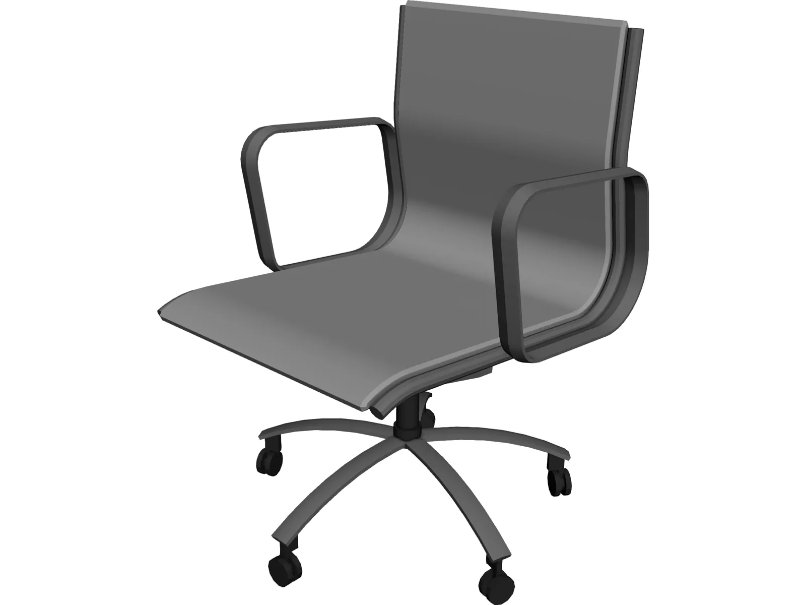 Charles Eames Chair 3D Model main preview