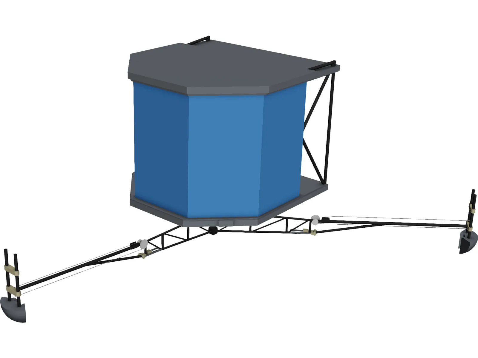 Philae Comet Probe (Rosetta Mission) 3D Model main preview