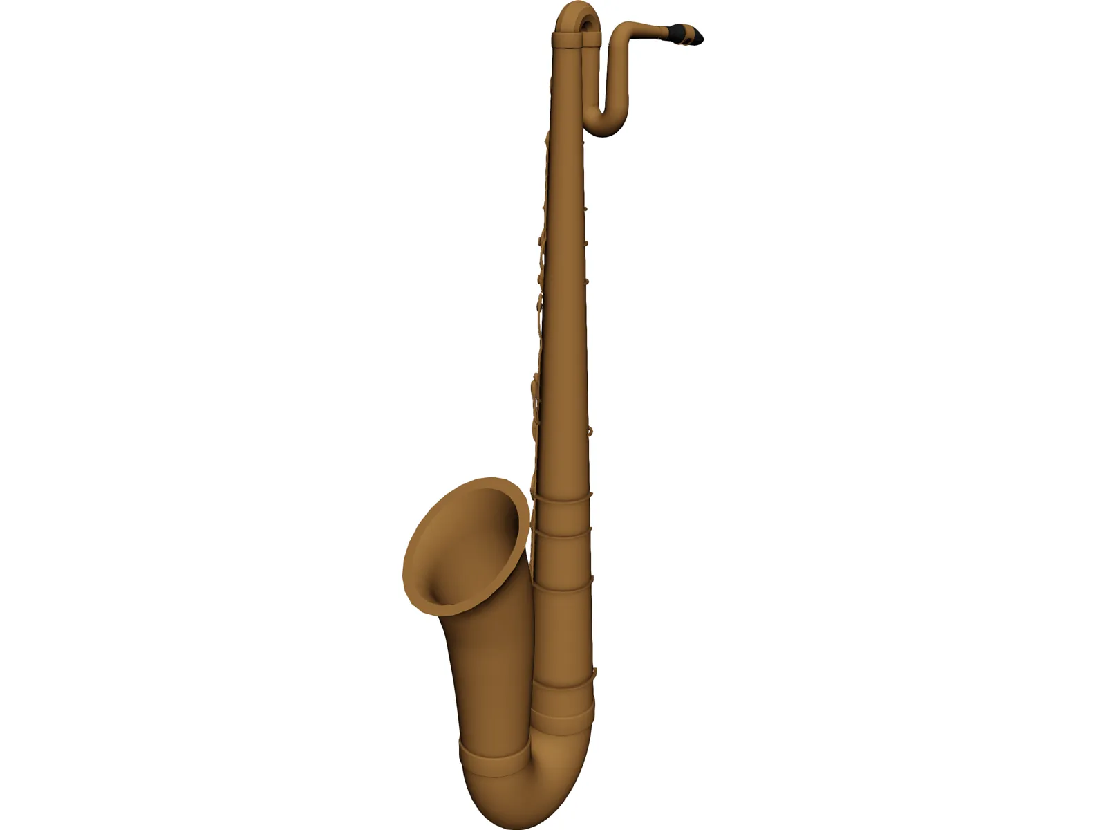 Baritone Sax 3D Model main preview