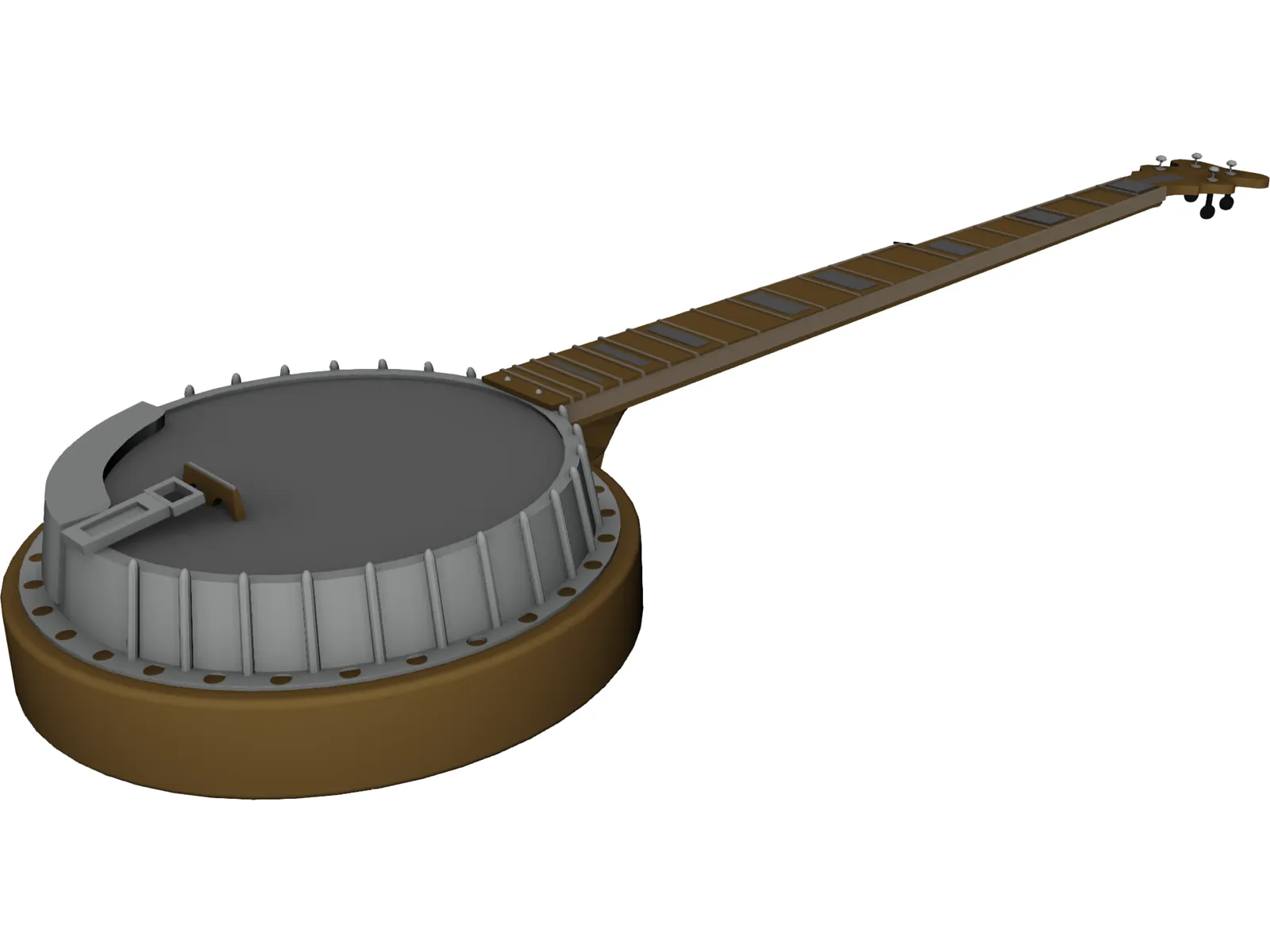 Banjo 3D Model main preview