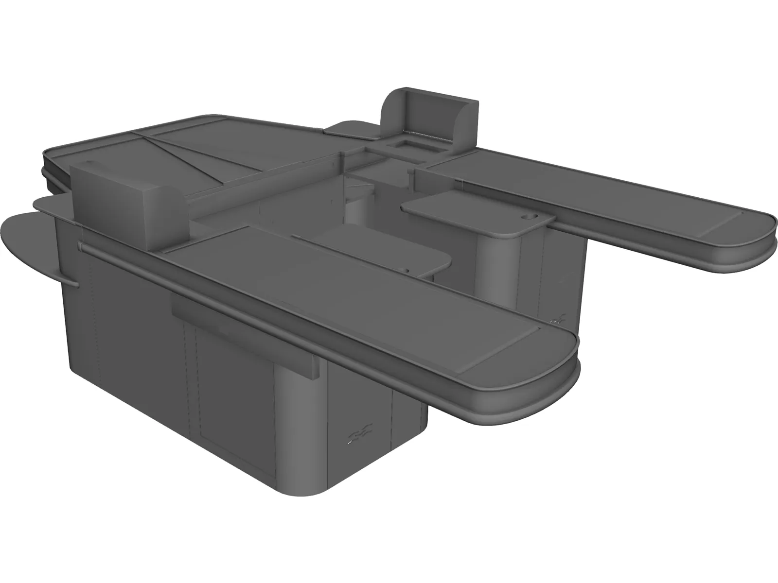 Supermarket Checkout 3D Model main preview